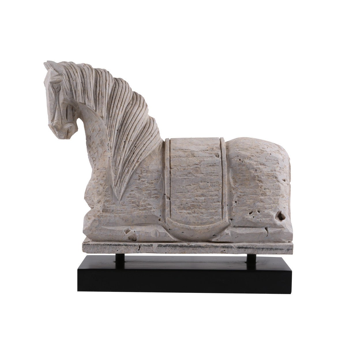 Bai - Xi Travertine Horse Statue - Wisteria