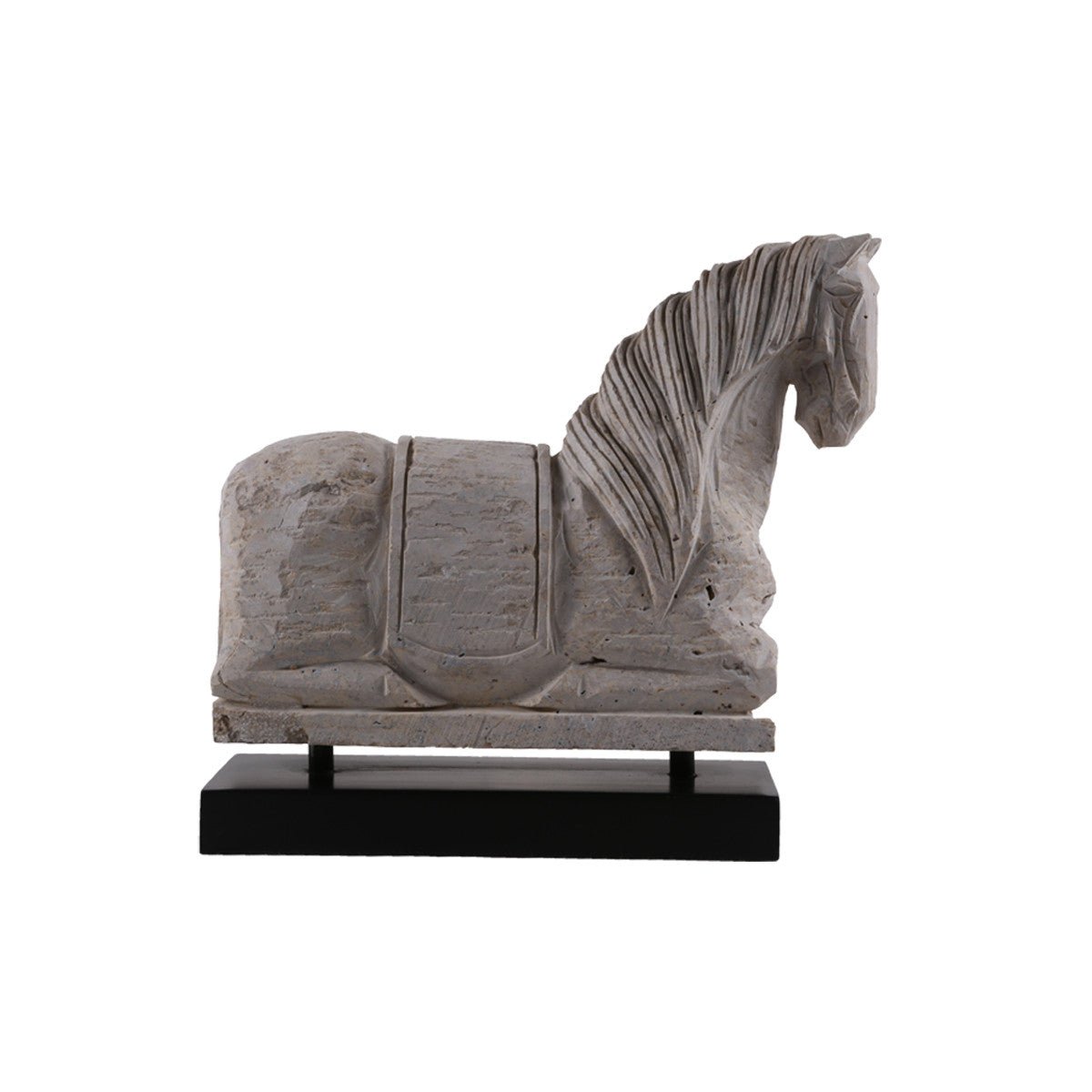 Bai - Xi Travertine Horse Statue - Wisteria