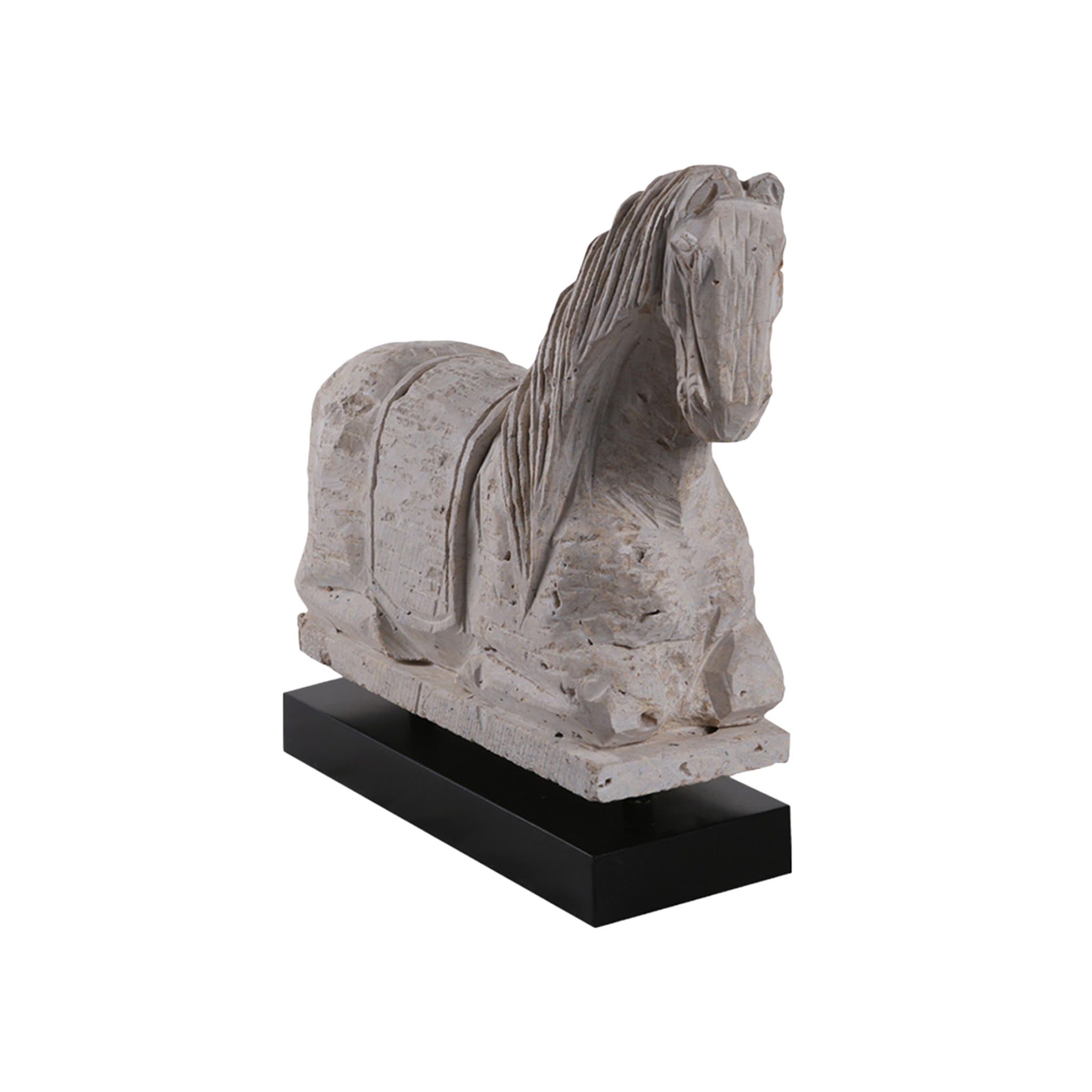 Bai - Xi Travertine Horse Statue - Wisteria