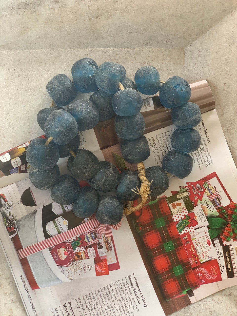 Skellig Sea Glass Garland - Wisteria