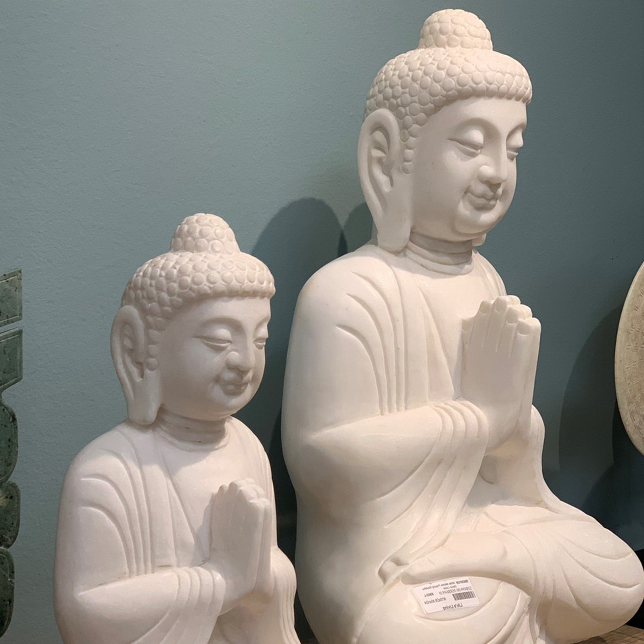 Talorin Marble Praying Buddha - Wisteria