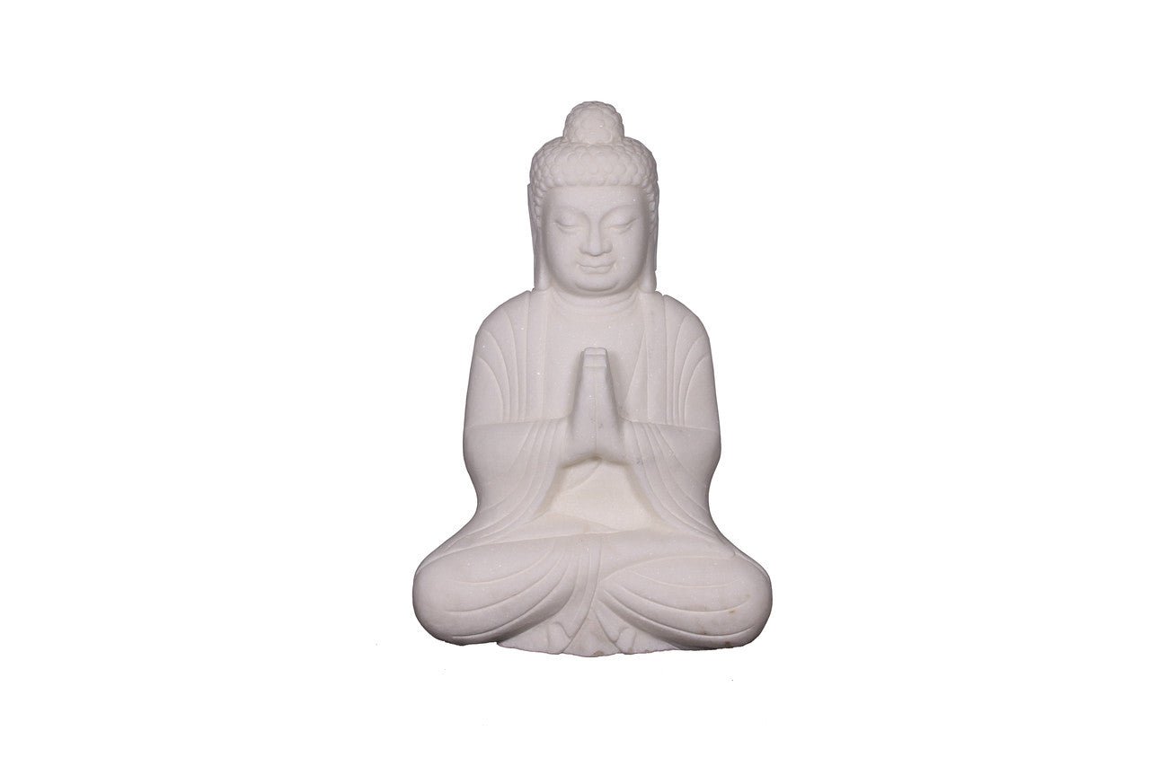 Talorin Marble Praying Buddha - Wisteria