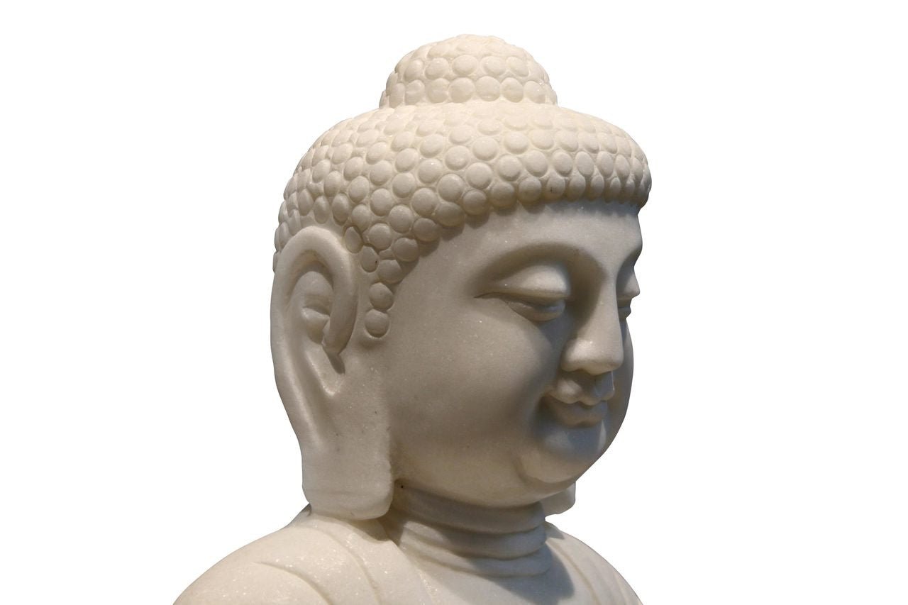 Talorin Marble Praying Buddha - Wisteria