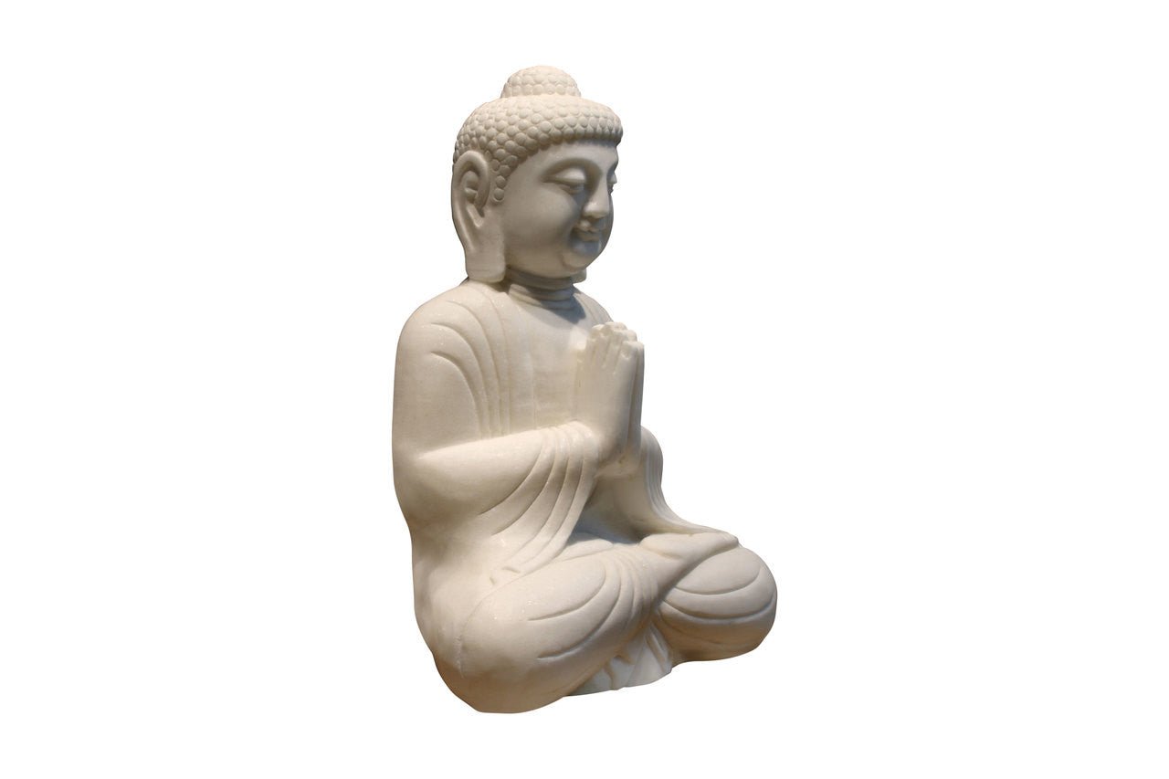Talorin Marble Praying Buddha - Wisteria