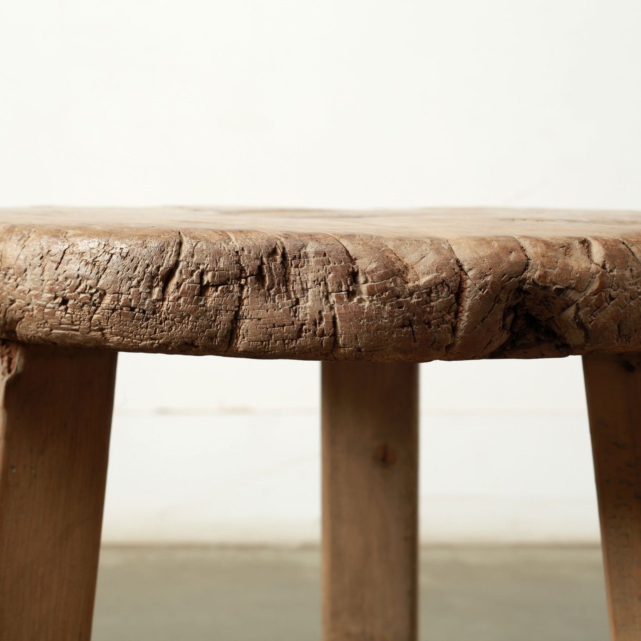 Edrin Rustic Pine Stool - Wisteria