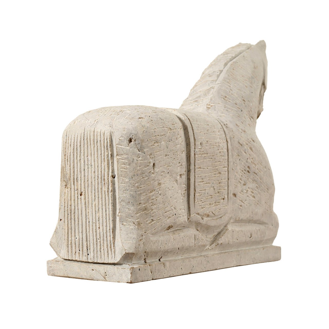 Qinshan Travertine Horse Statue - Wisteria