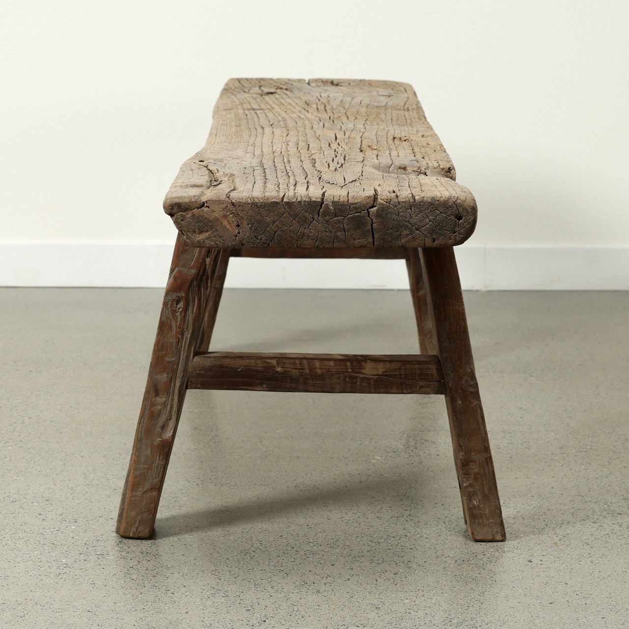 Hartham Rustic Pine Bench - Wisteria