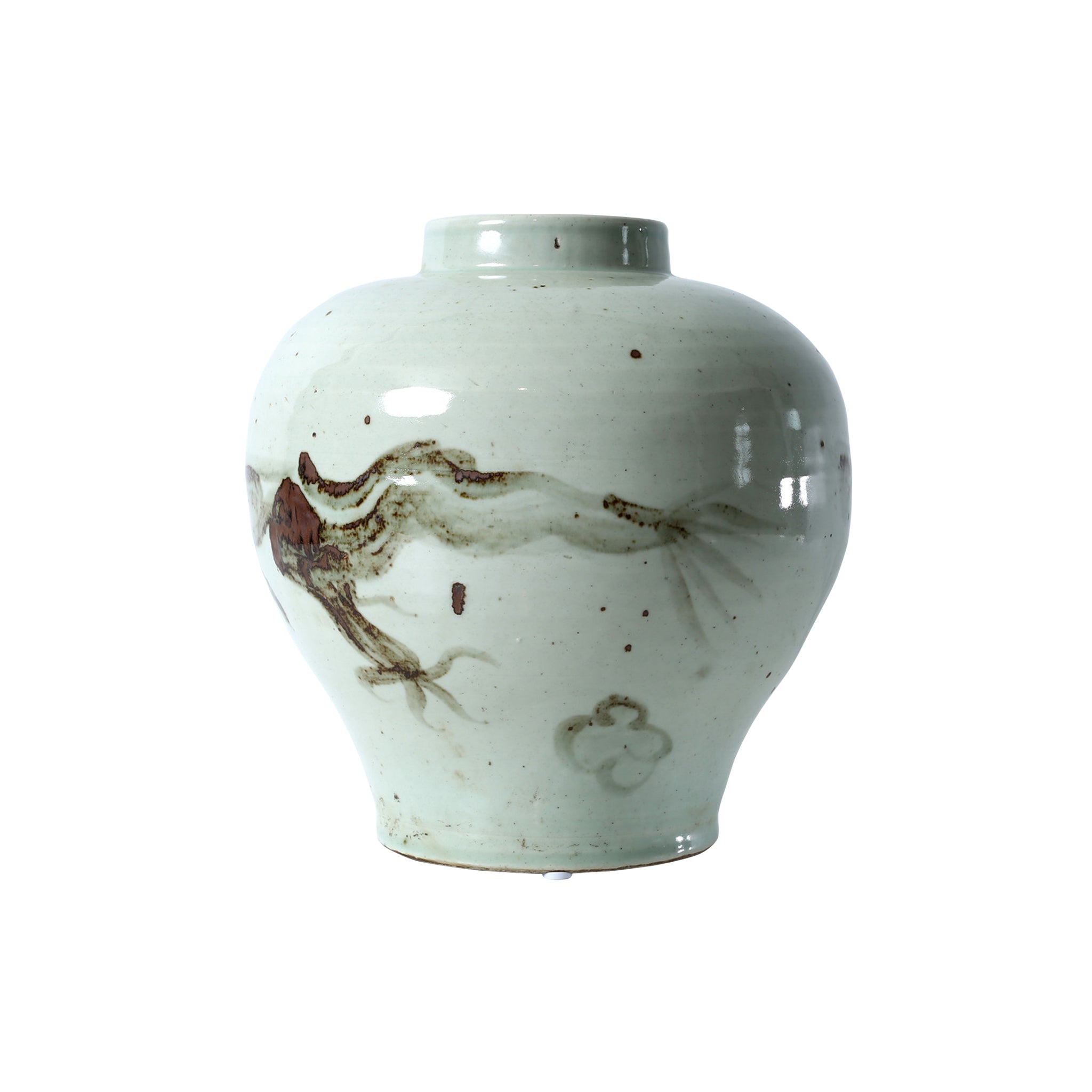 Yunhai Glazed Dragon Vase - Wisteria