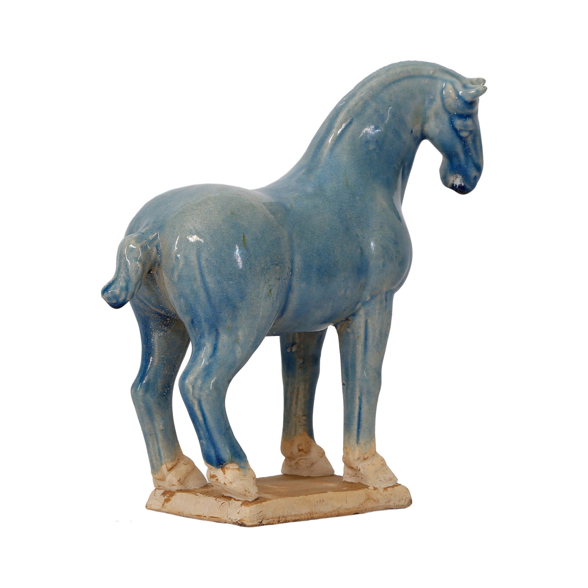Isandro Ceramic Stallion Sculpture - Wisteria