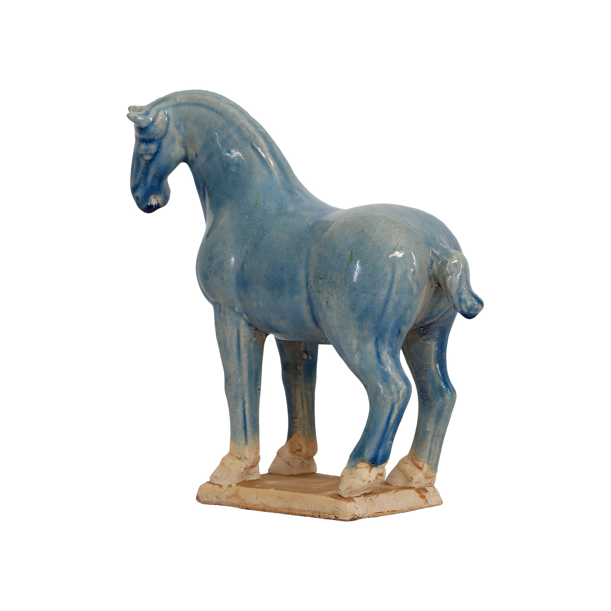 Isandro Ceramic Stallion Sculpture - Wisteria