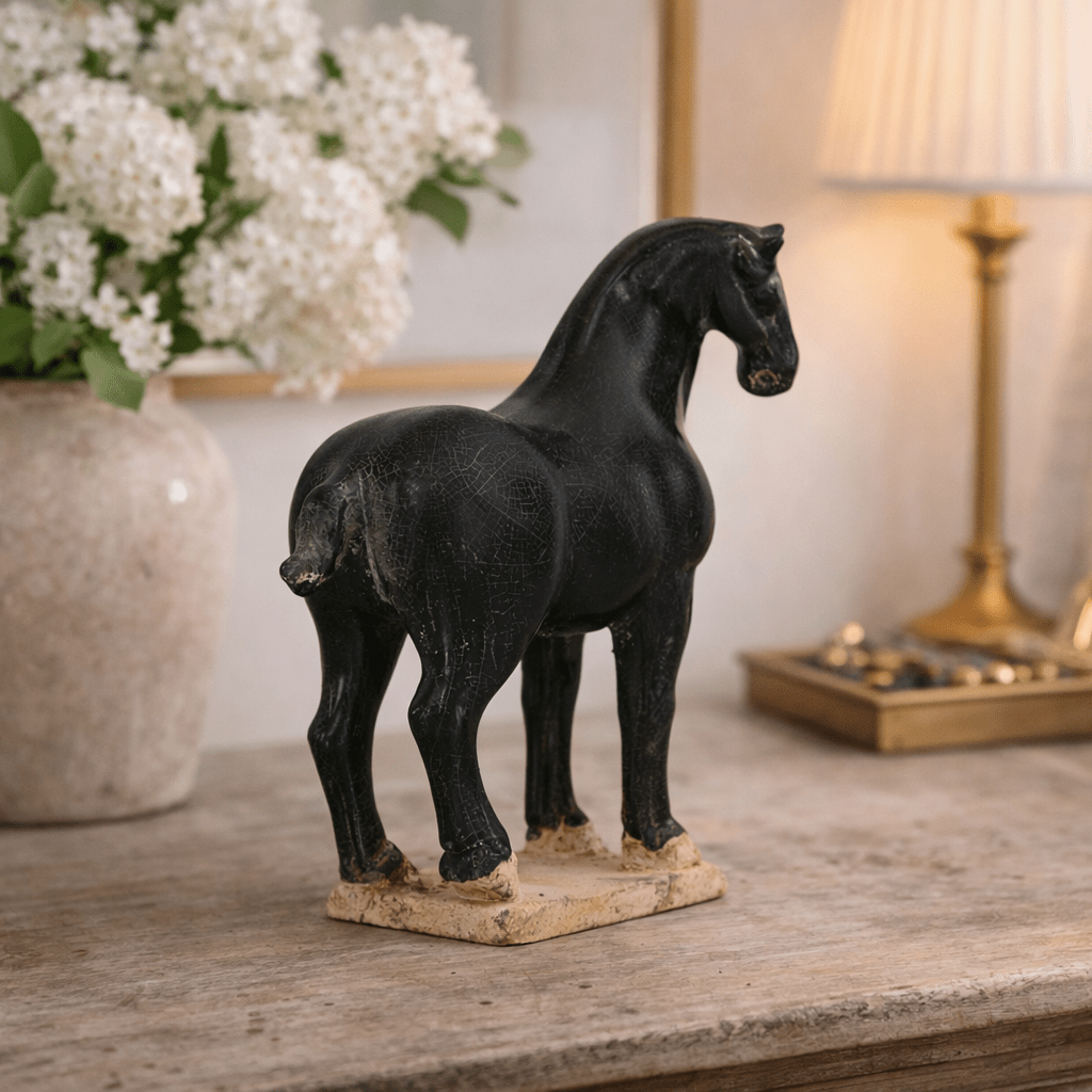 Tang Dynasty Ceramic Horse Sculpture - Wisteria