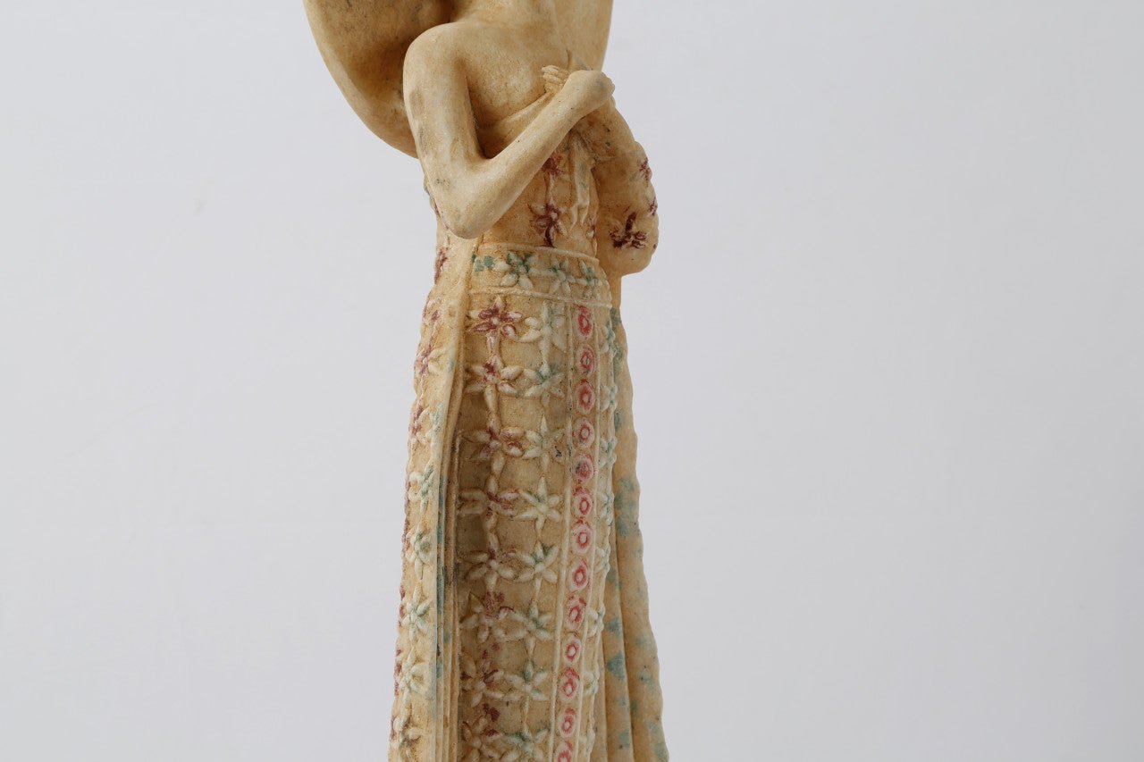 Ananda Marble Buddha Sculpture - Wisteria