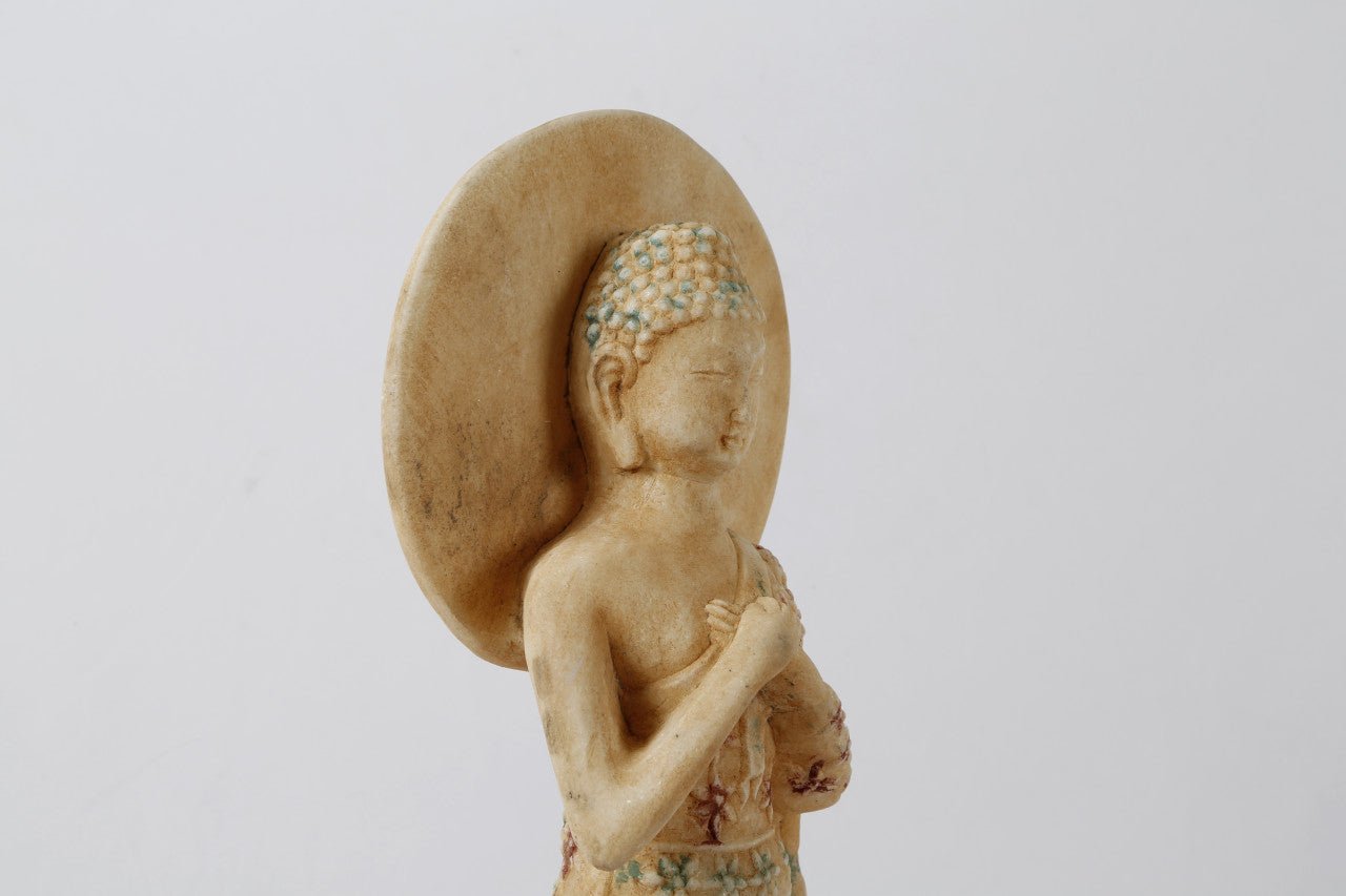 Ananda Marble Buddha Sculpture - Wisteria