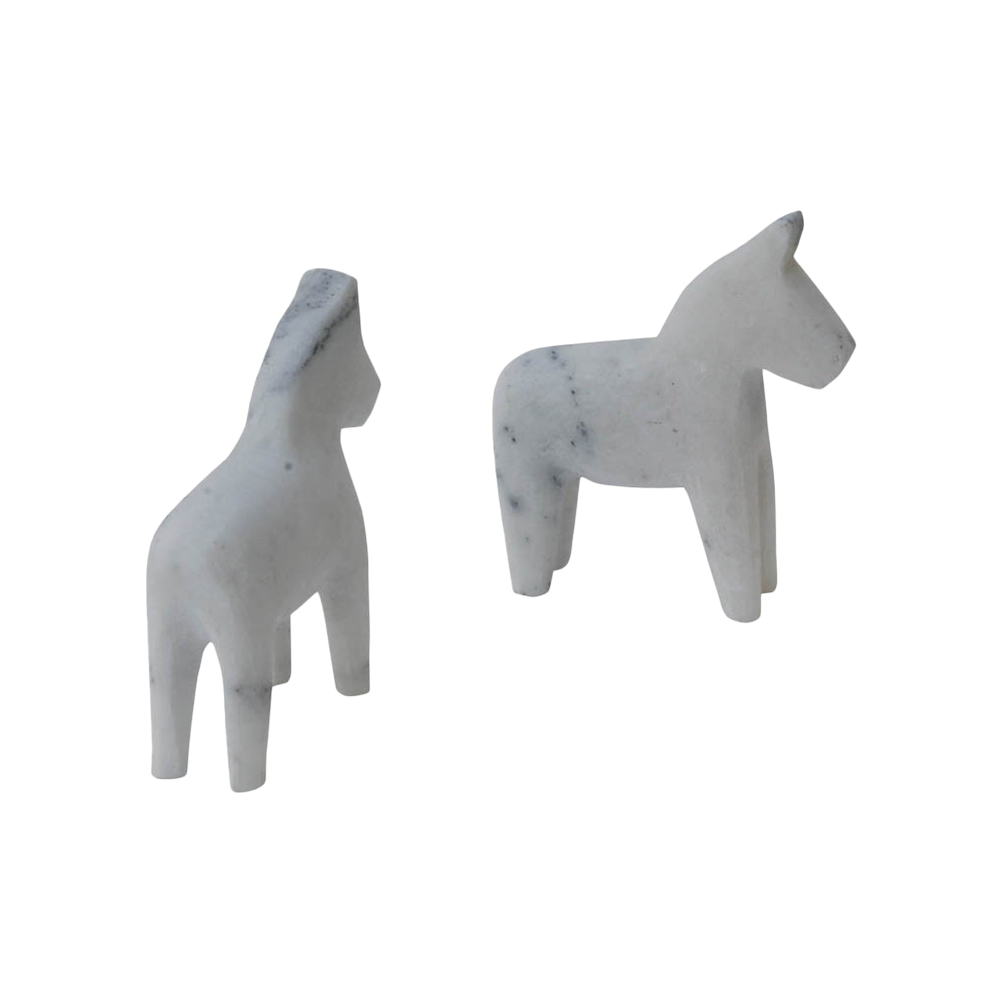 Zixuan Marble Horse Bookends - Wisteria