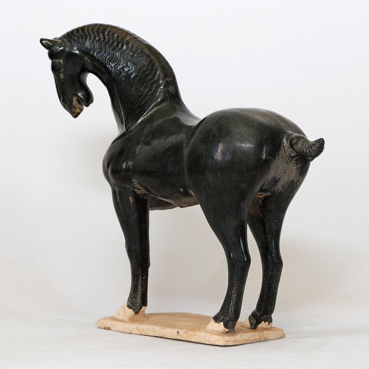 Di - Lu Glazed Horse Sculpture - Wisteria