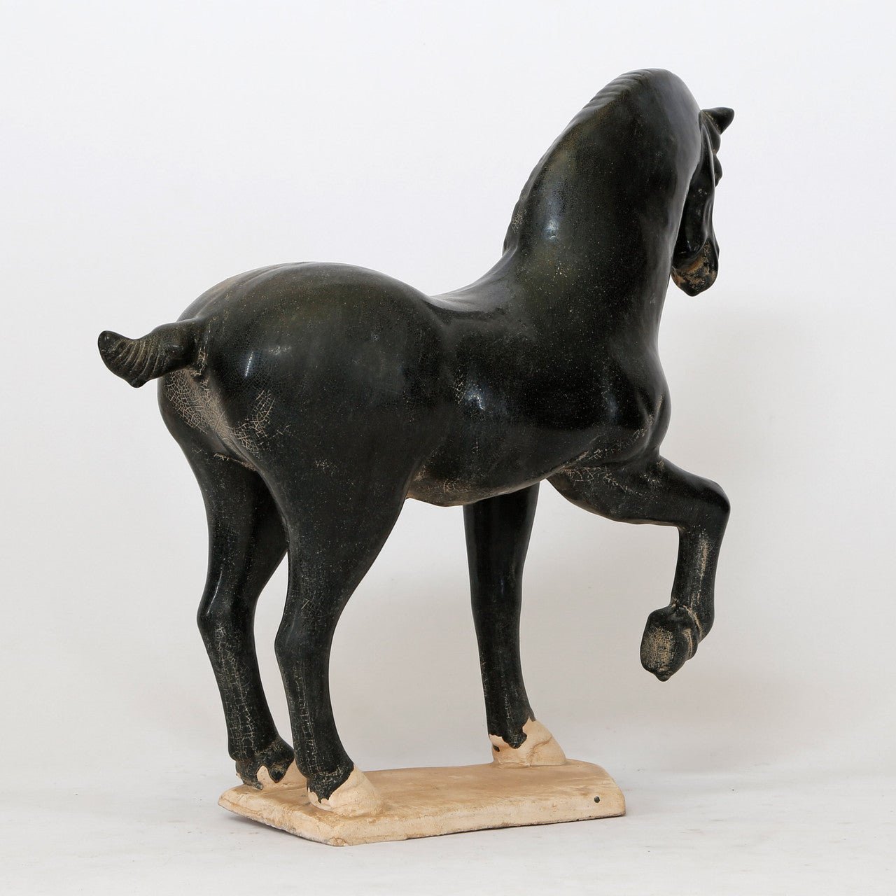 Di - Lu Glazed Horse Sculpture - Wisteria