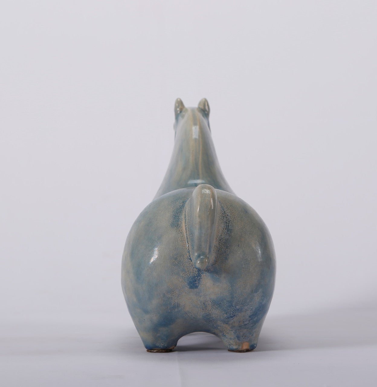 Lysora Glazed Horse Sculpture - Wisteria