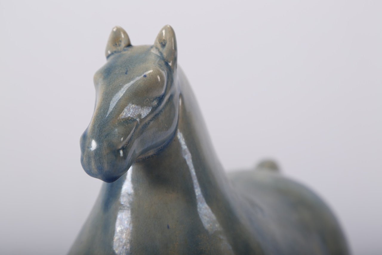 Lysora Glazed Horse Sculpture - Wisteria