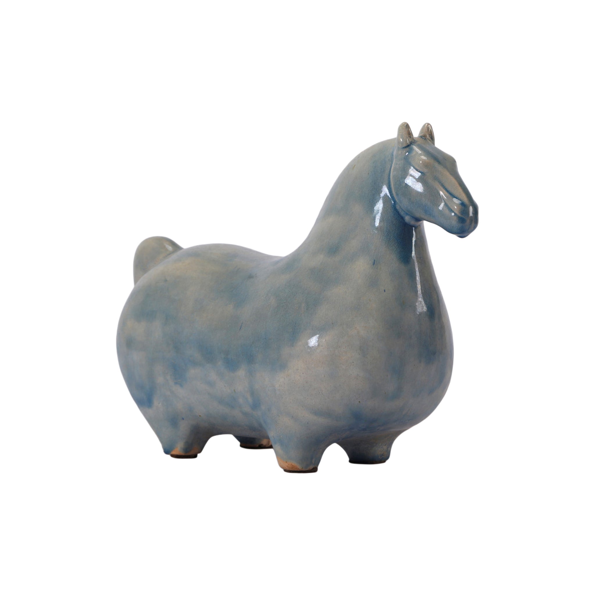 Lysora Glazed Horse Sculpture - Wisteria