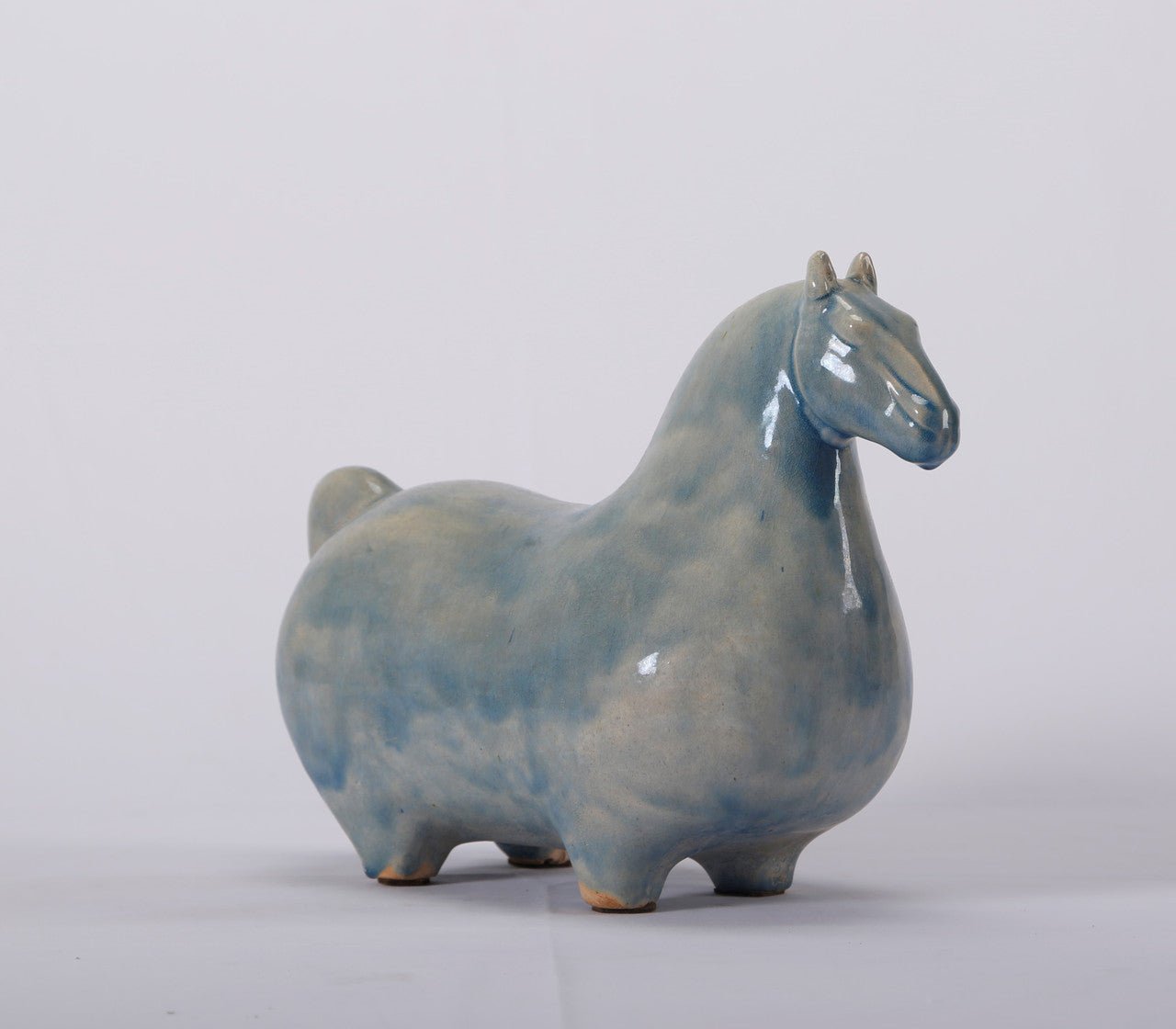 Lysora Glazed Horse Sculpture - Wisteria