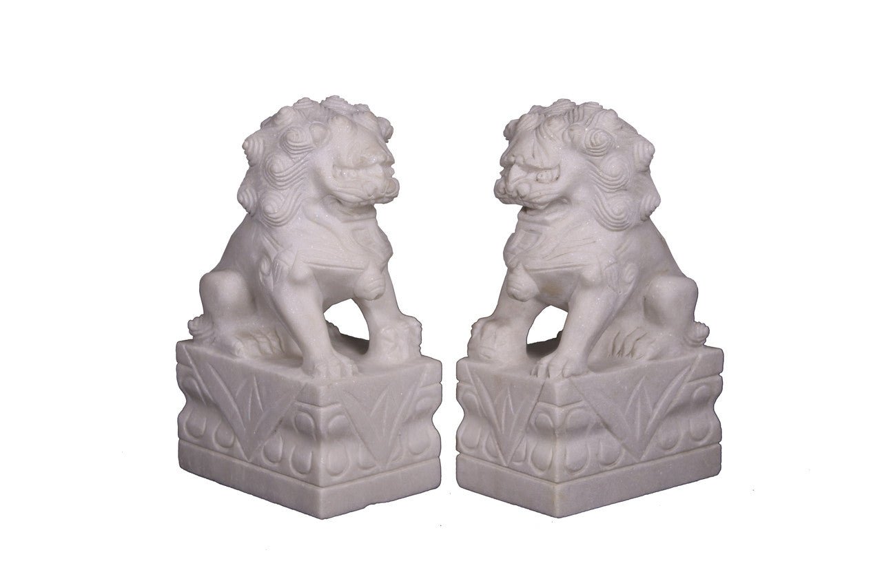 Zhenli Marble Guardian Lions - Wisteria