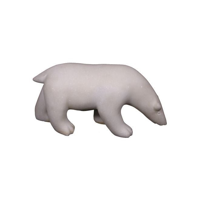 Svalin Marble Bear Sculpture - Wisteria