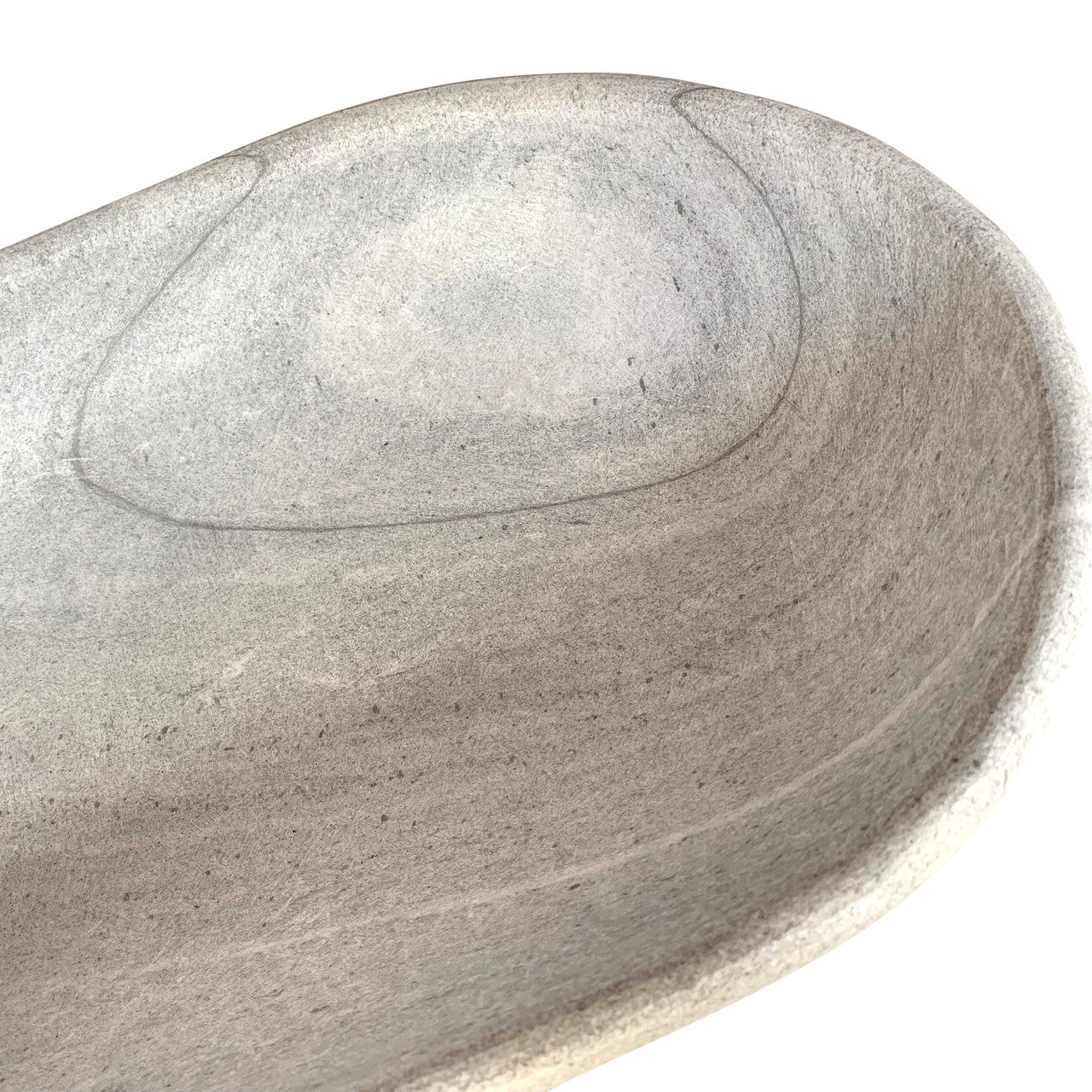 Valcorin Marble Oval Bowl