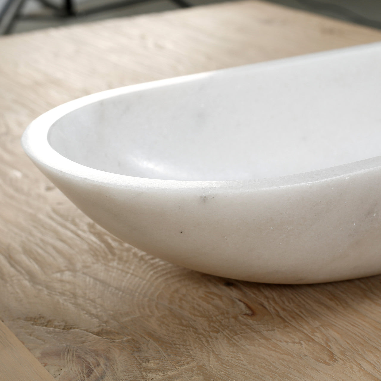 Valcorin Marble Oval Bowl