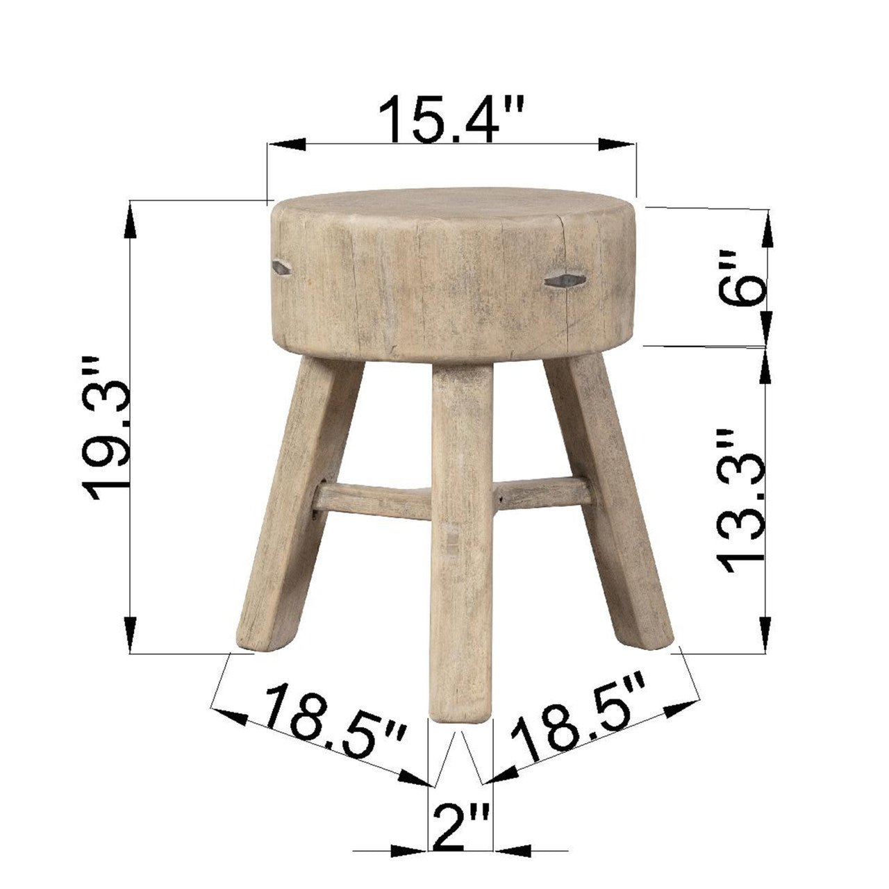 Altai Pinewood Stool - Wisteria