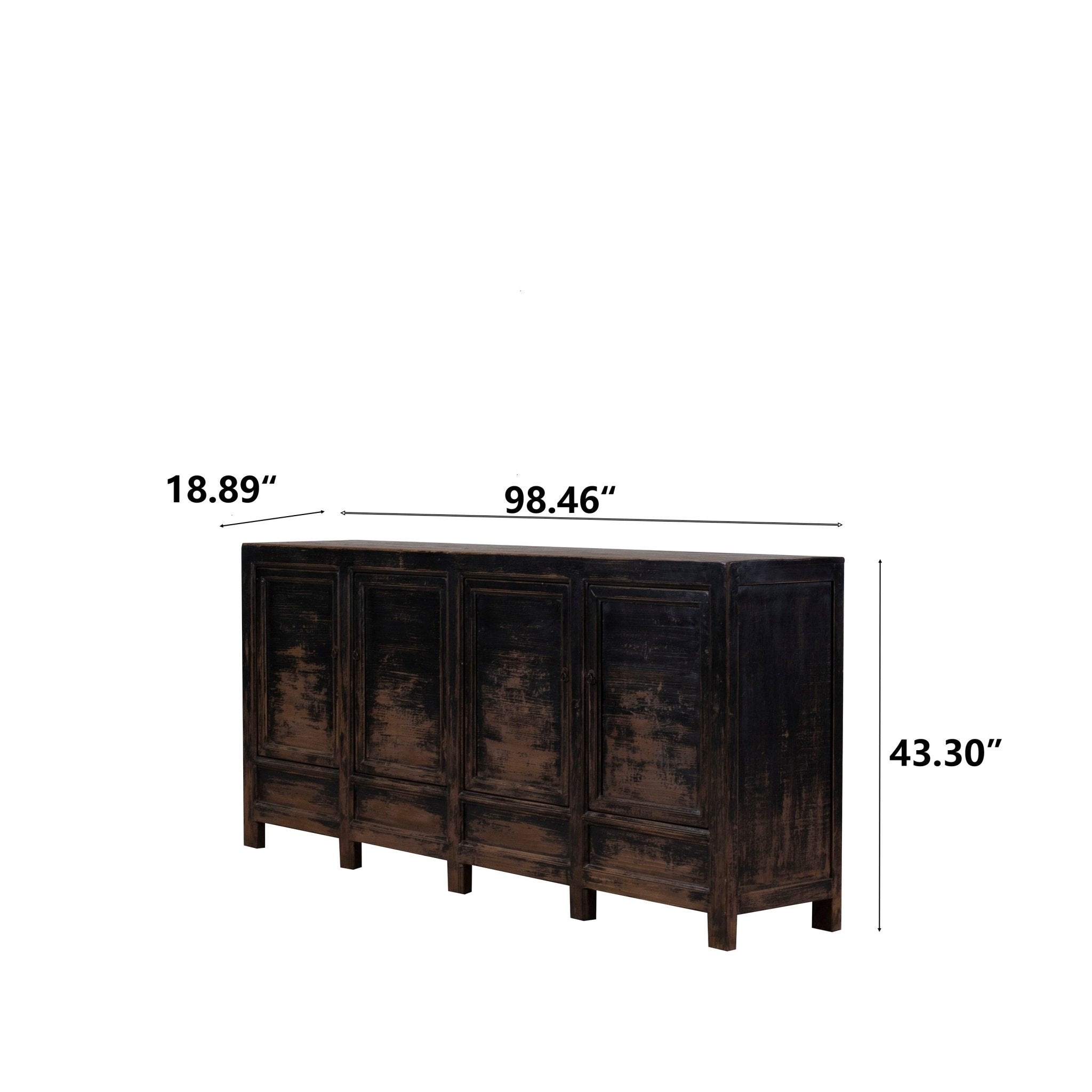 Ganja Black Wood Sideboard - Wisteria