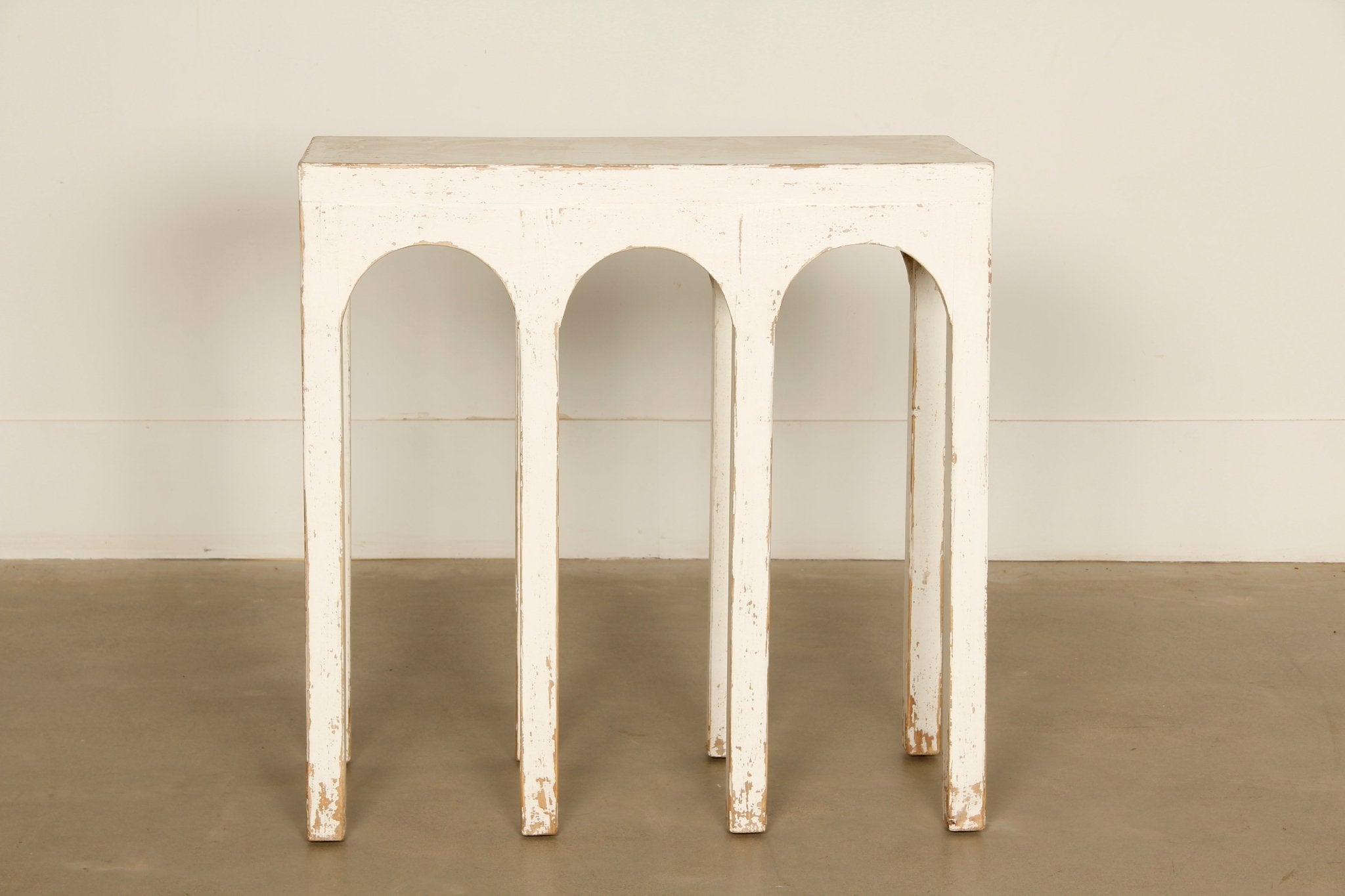 Derbent Arch Wood Console - Wisteria