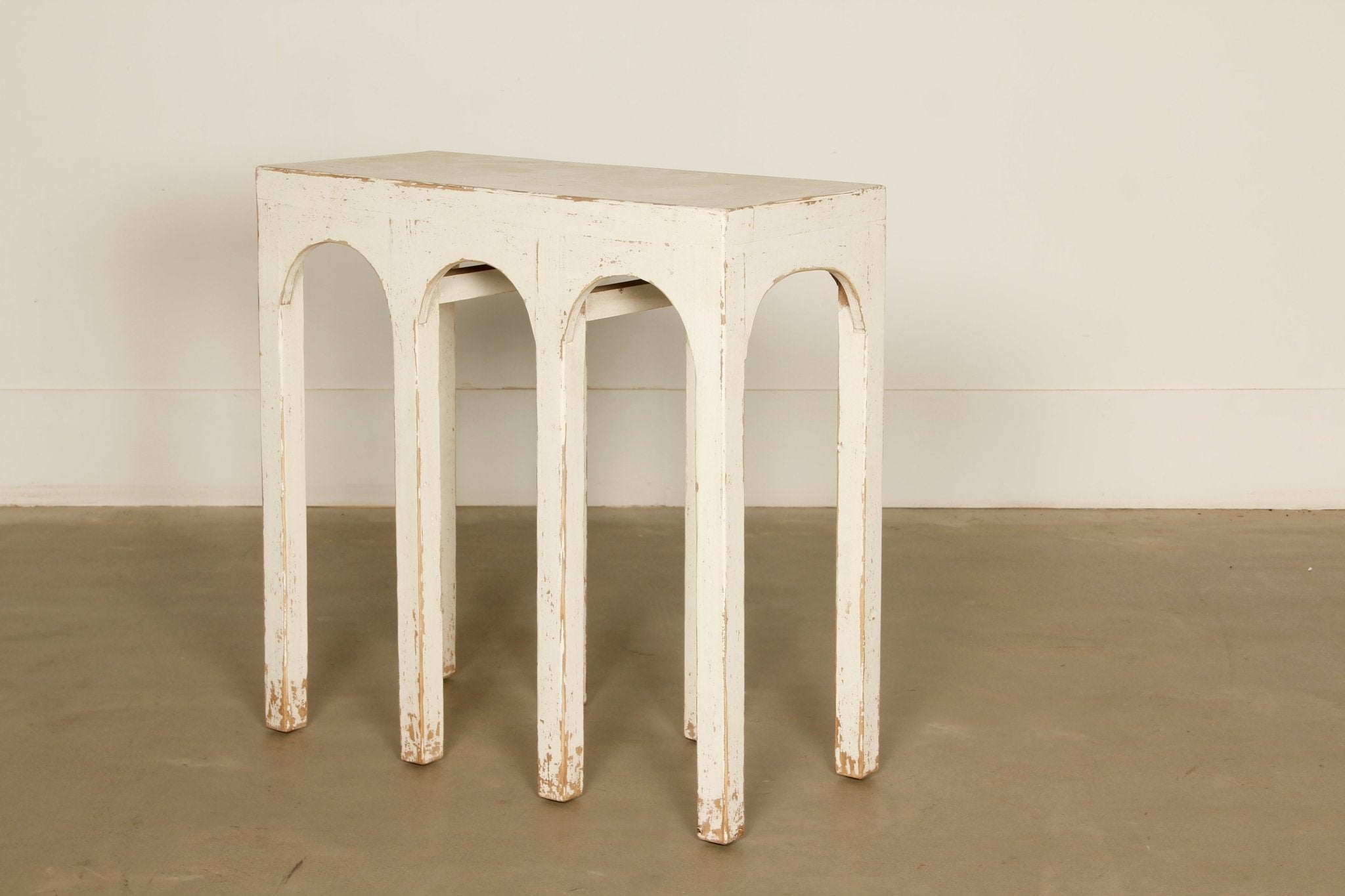 Derbent Arch Wood Console - Wisteria