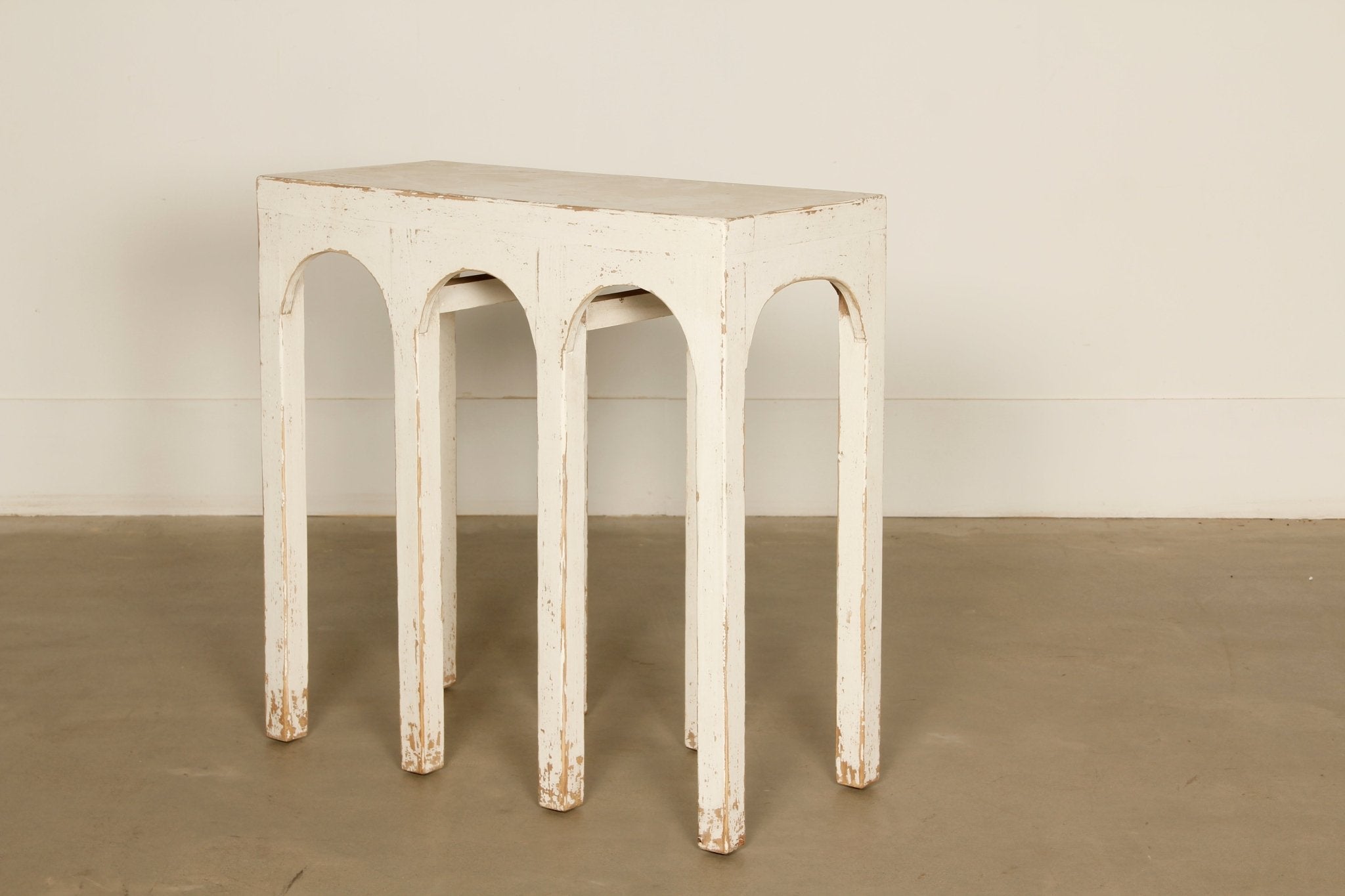 Derbent Arch Wood Console - Wisteria
