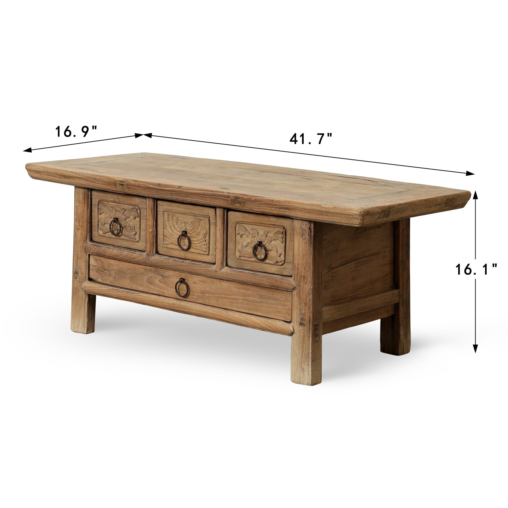 Gobi Wood Storage Table - Wisteria