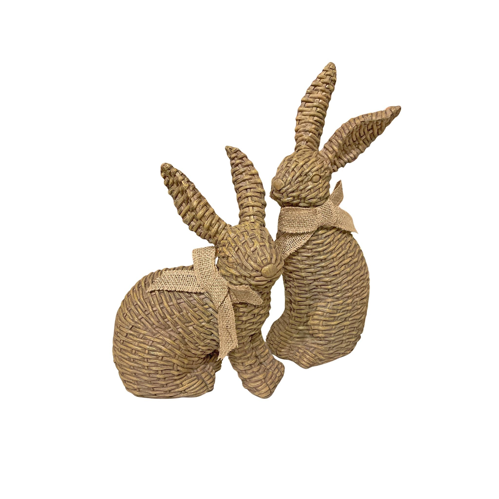 Eldrin Wicker Bunny Set - Wisteria