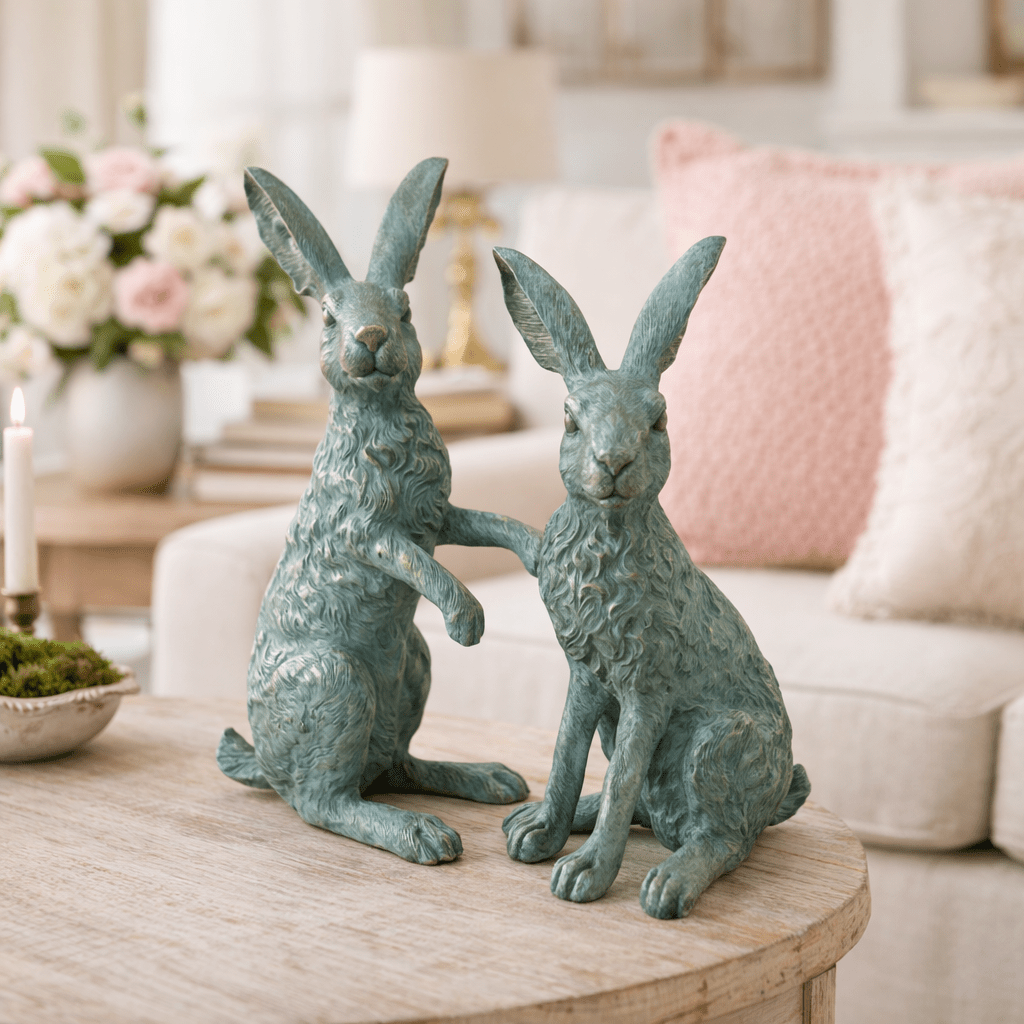 Biju Resin Bunny Set - Wisteria