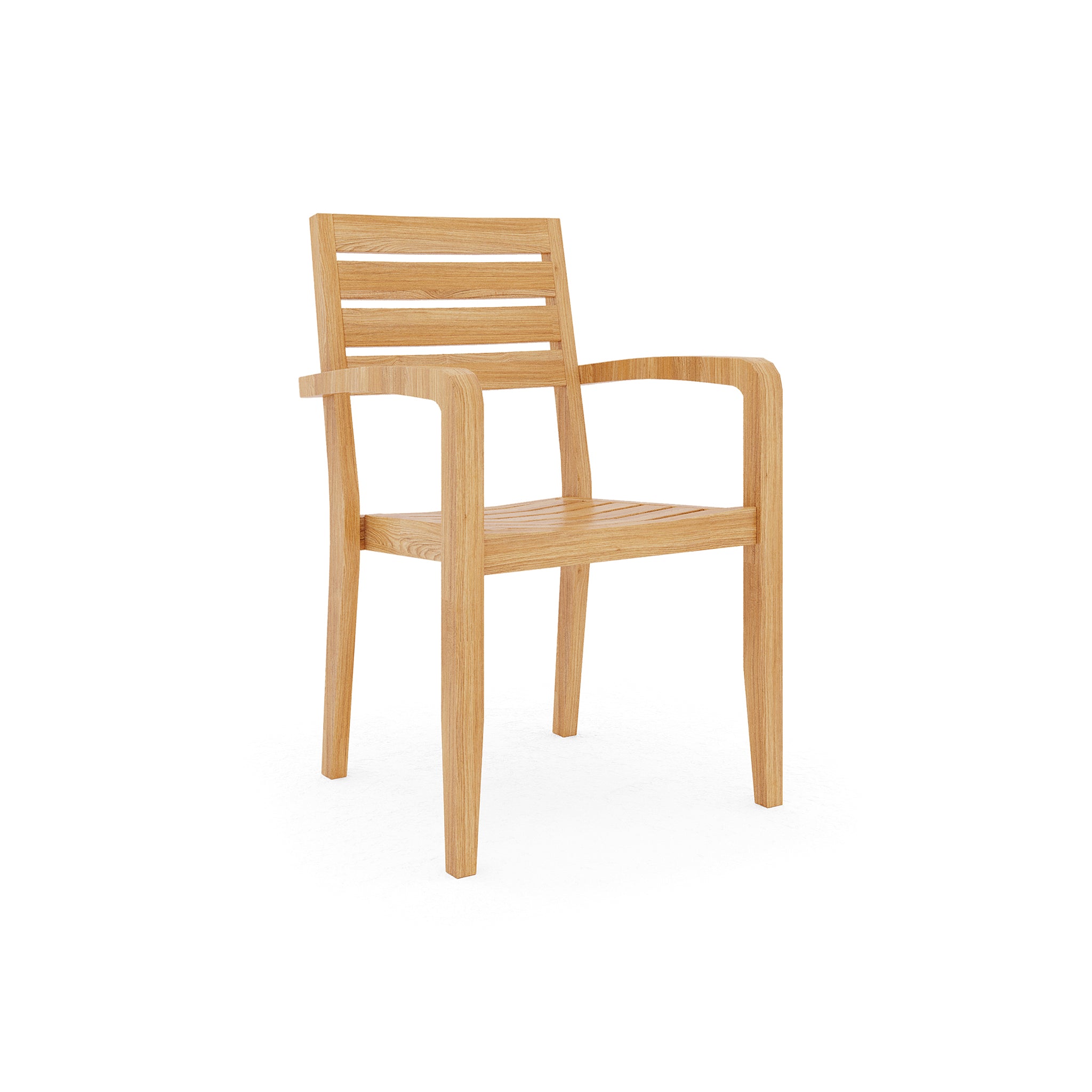 Orlena Teak Stacking Chair - Wisteria