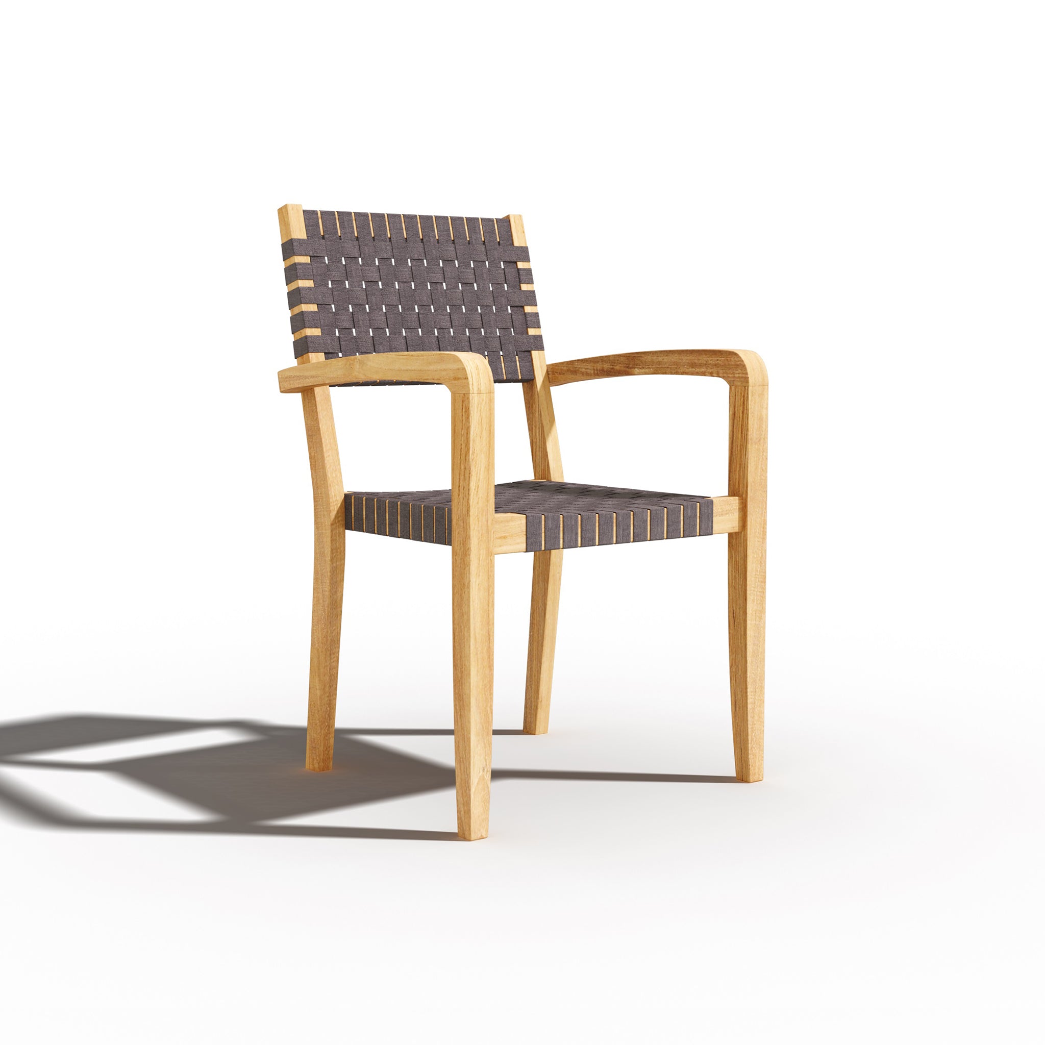 Zarien Teak Woven Chair - Wisteria