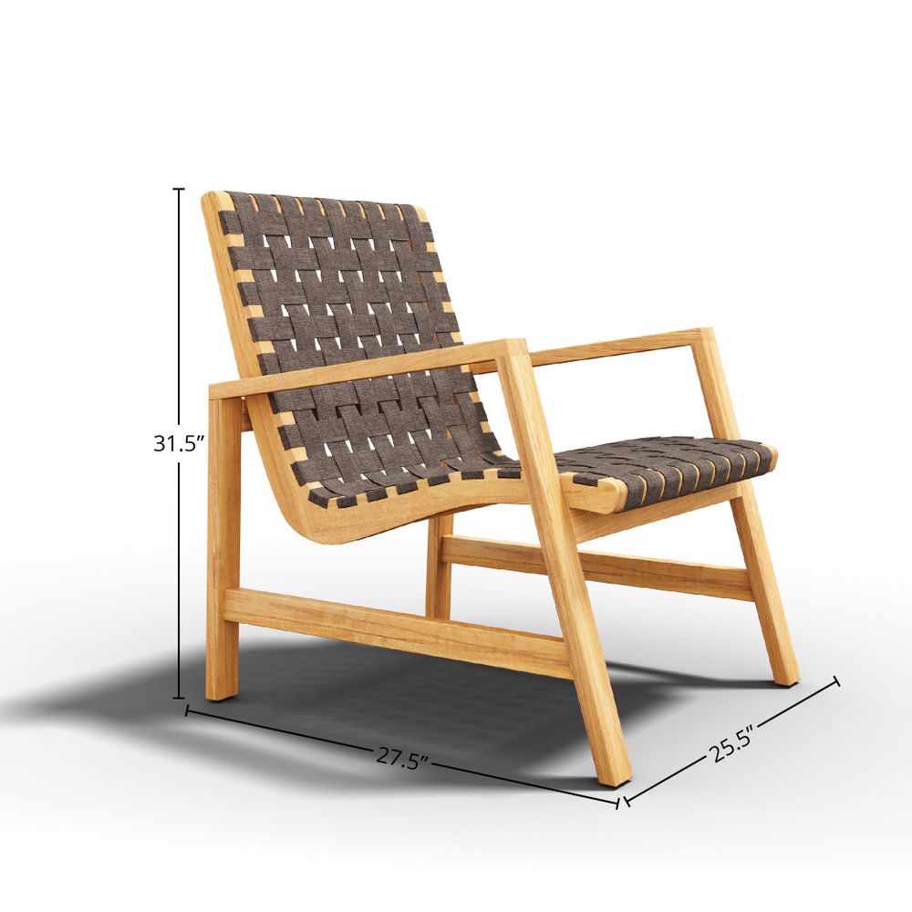 Zarien Teak Lounge Chair - Wisteria