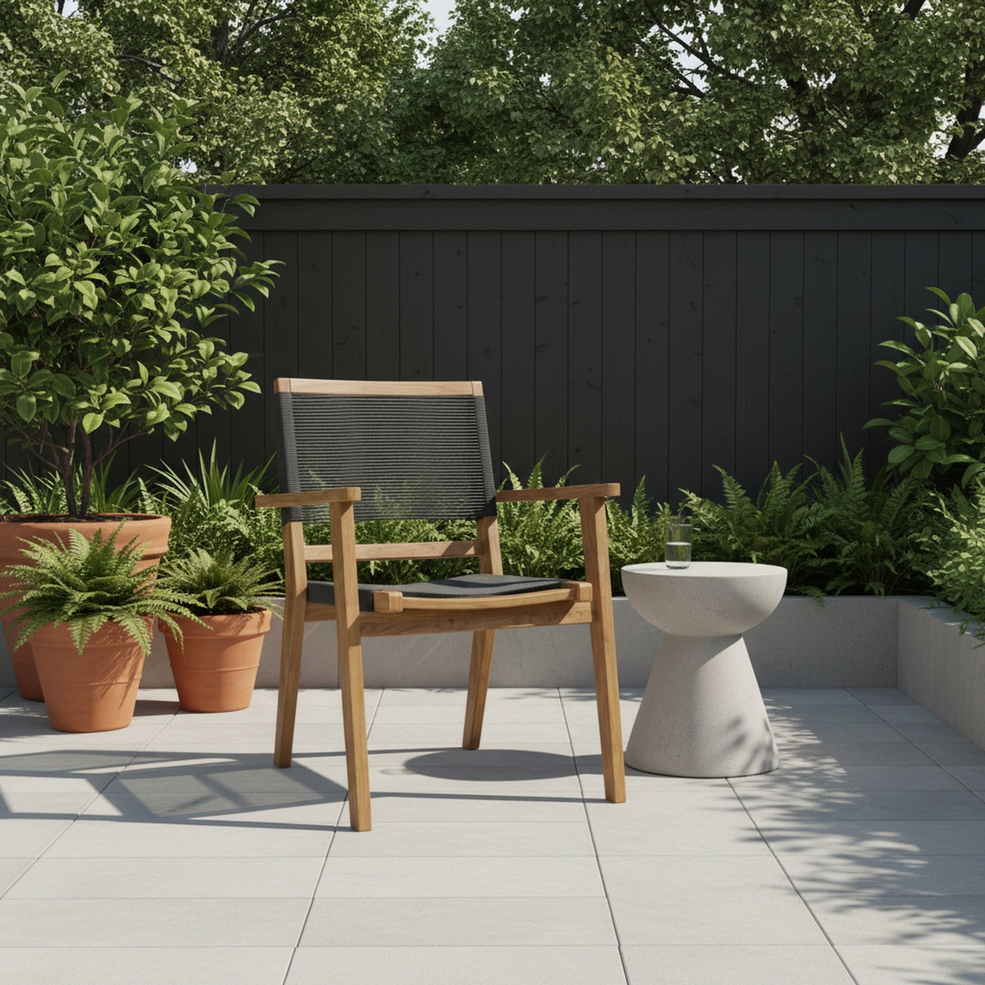 Virella Teak Stacking Chair - Wisteria