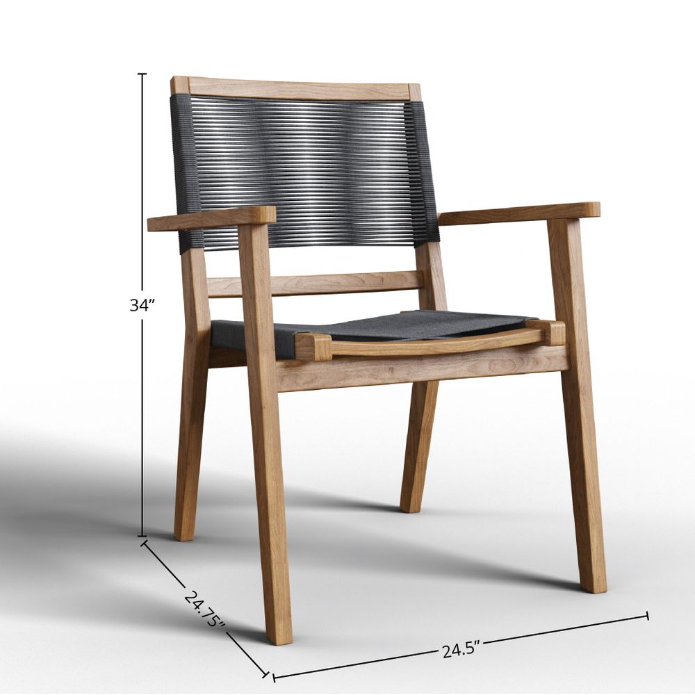 Virella Teak Stacking Chair - Wisteria