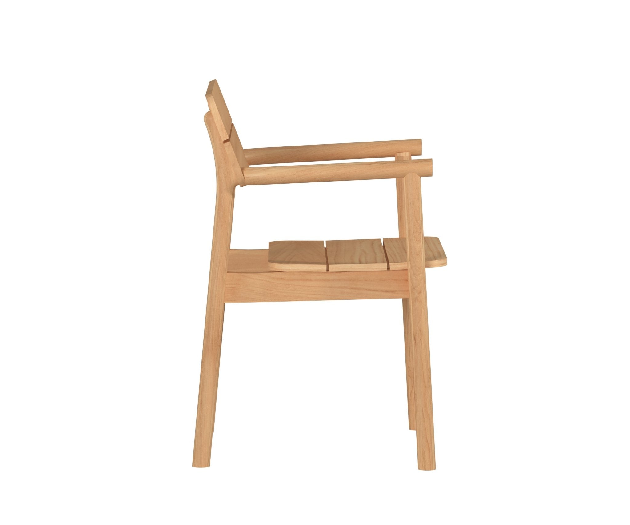 Navero Teak Stacking Chair - Wisteria