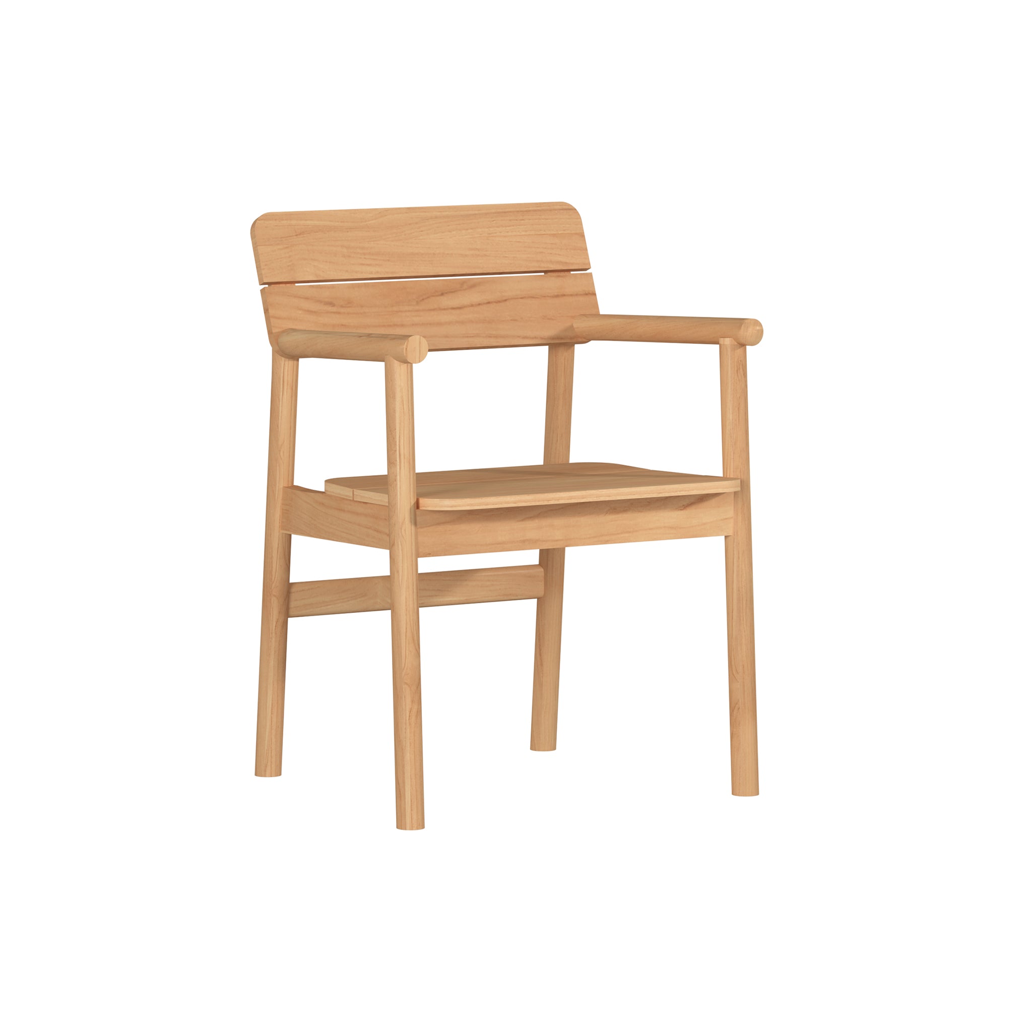 Navero Teak Stacking Chair - Wisteria