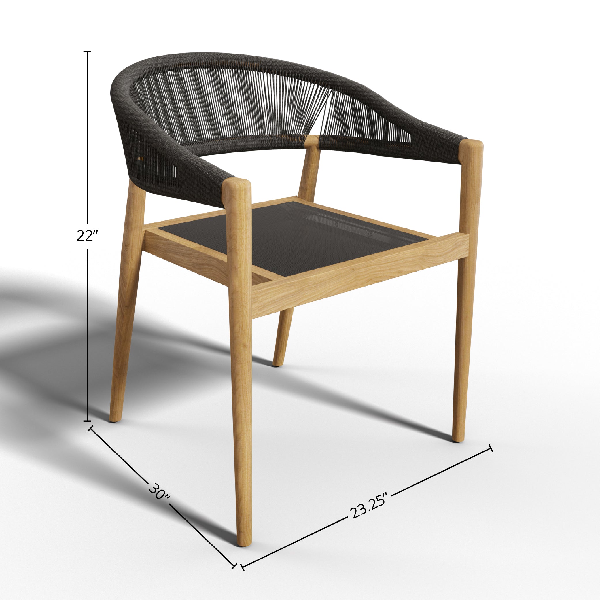 Marqen Teak Stacking Chair - Wisteria