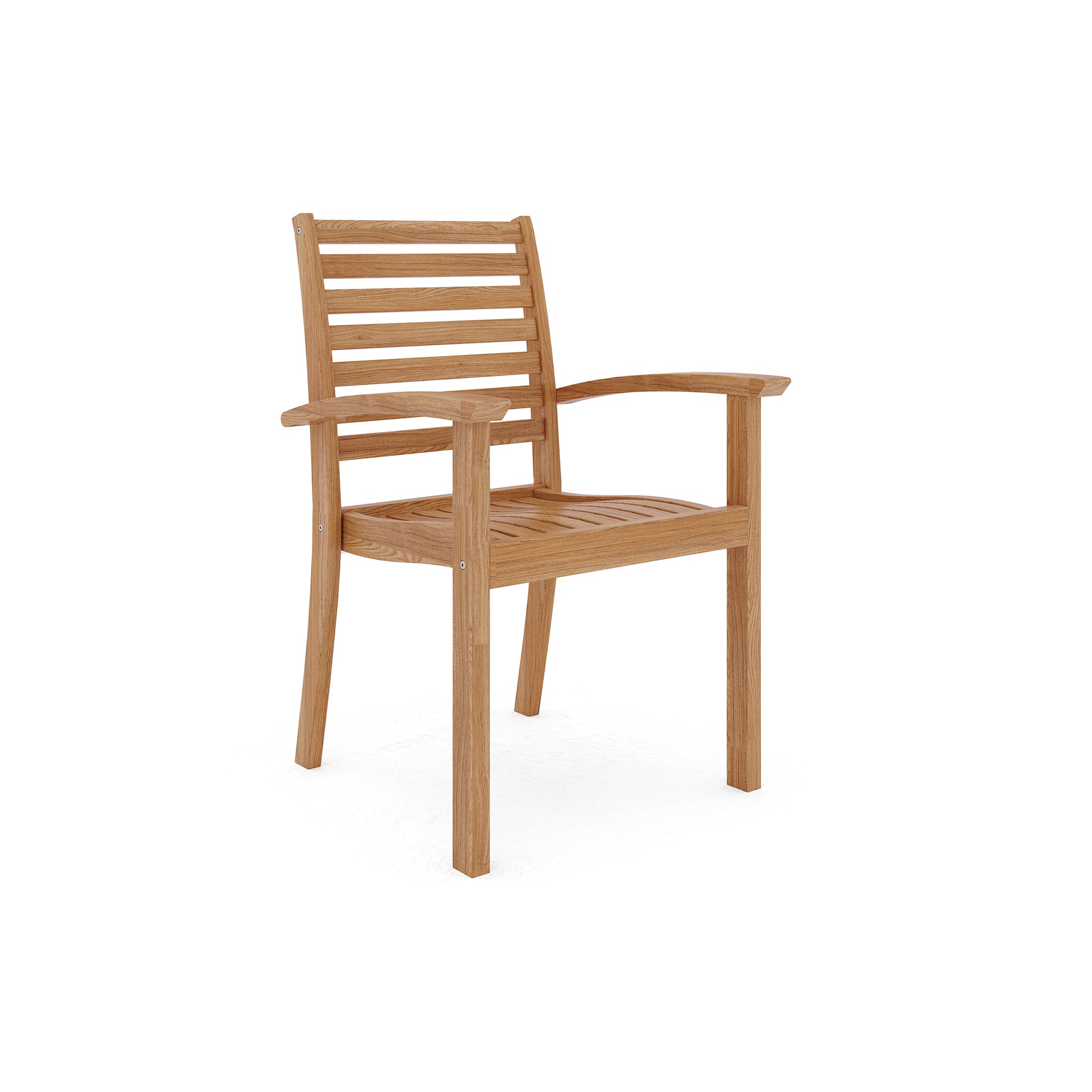Roviano Teak Stacking Chair - Wisteria
