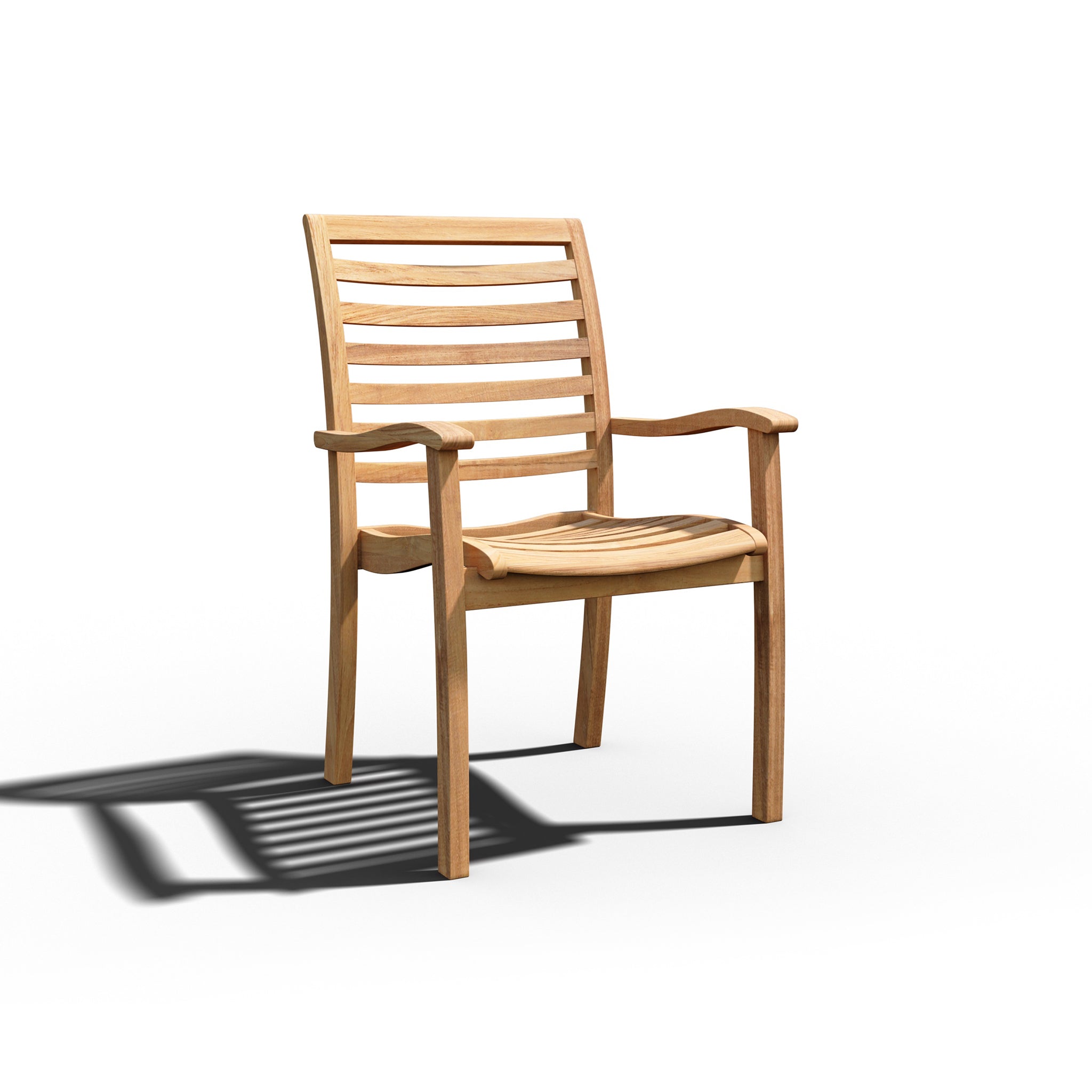 Calvero Teak Stacking Chair - Wisteria