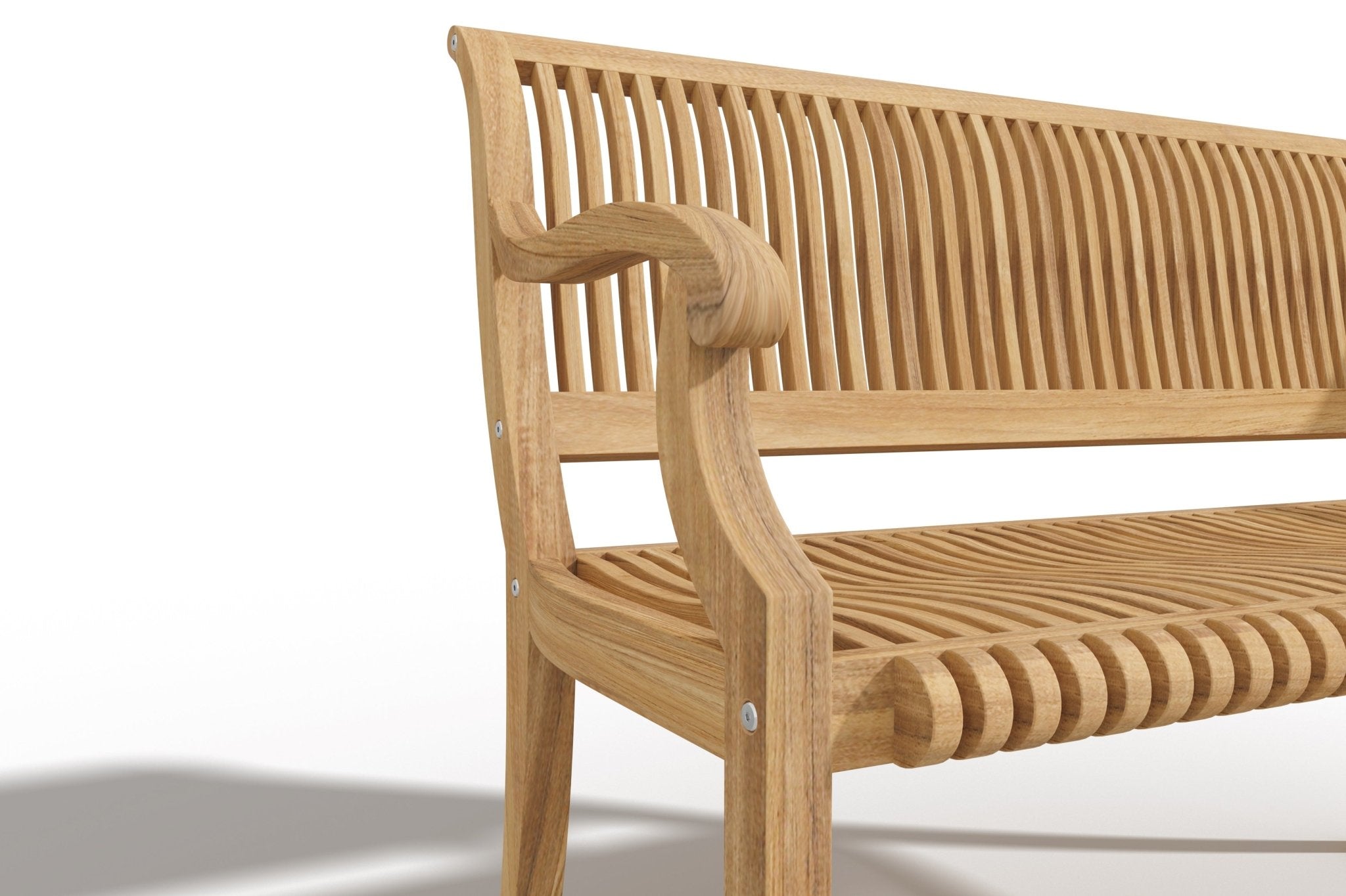 Caldris Teak Garden Bench - Wisteria