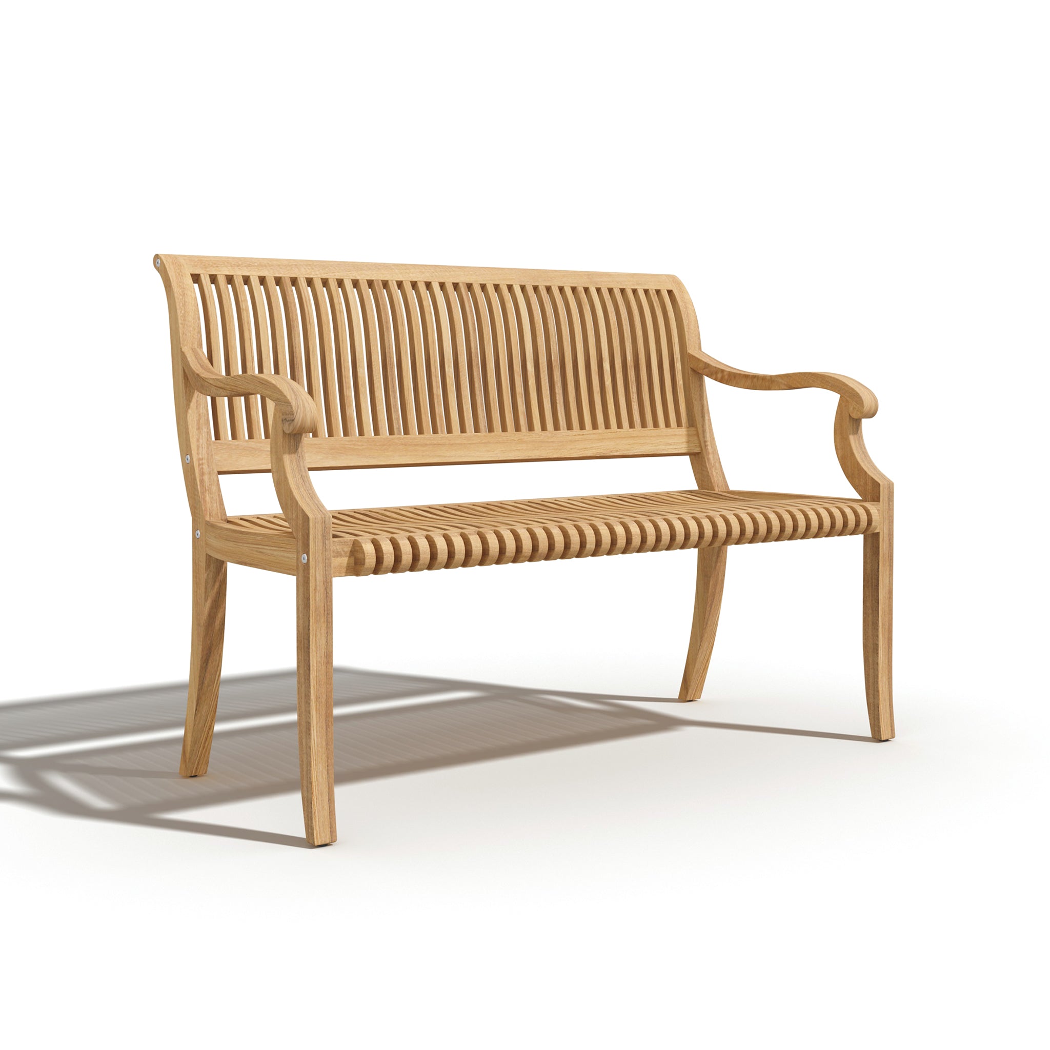 Caldris Teak Garden Bench - Wisteria