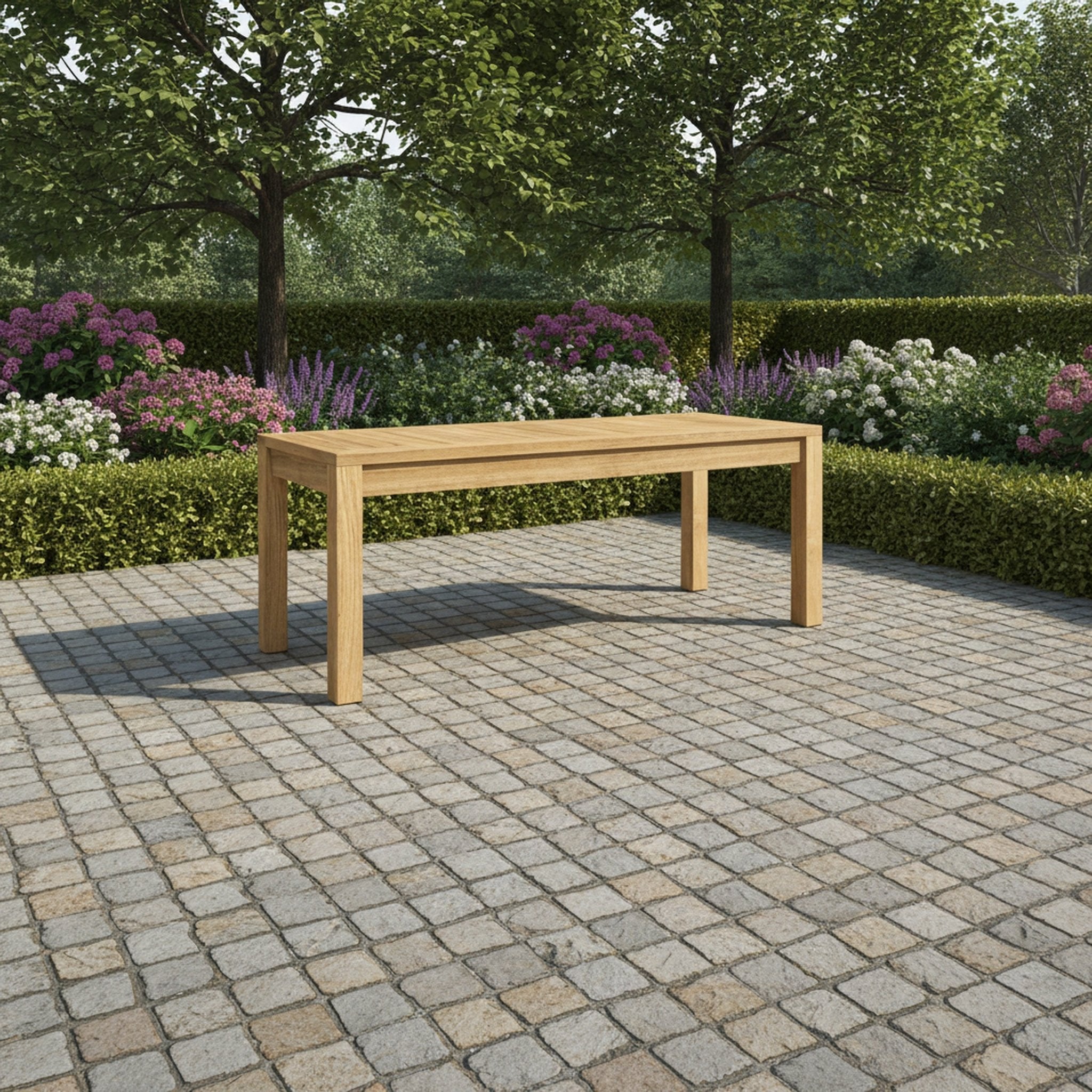Calvia Teak Bench - Wisteria