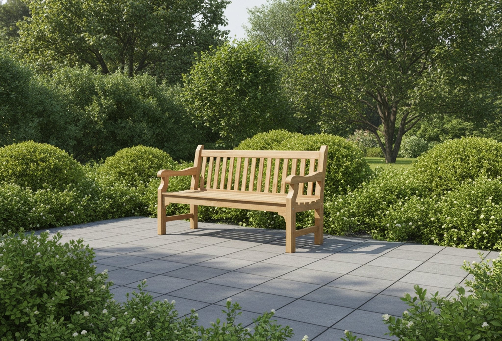 Brunello Teak Bench - Wisteria